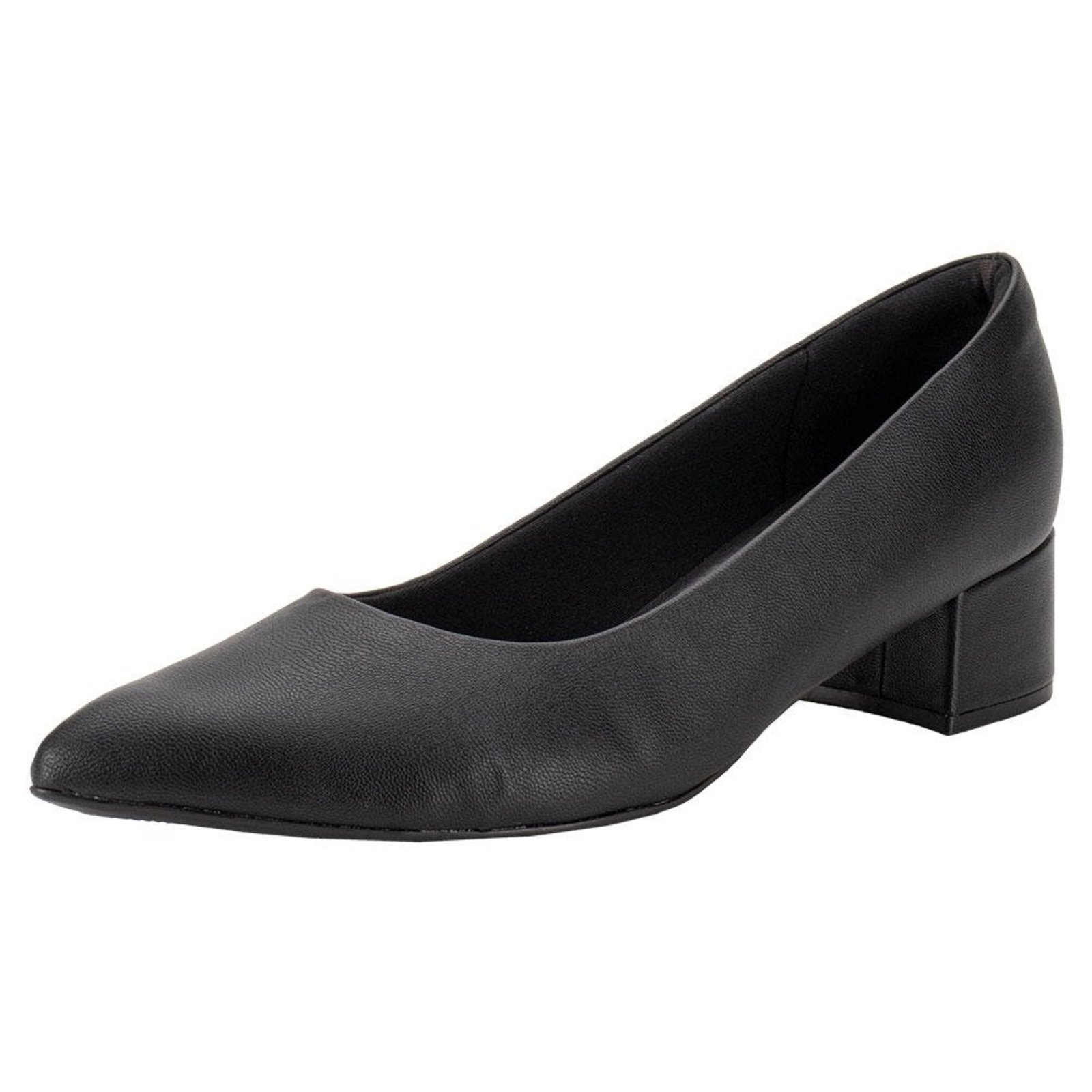Sapato Feminino Salto Grosso Piccadilly 739015 0089015 Preto