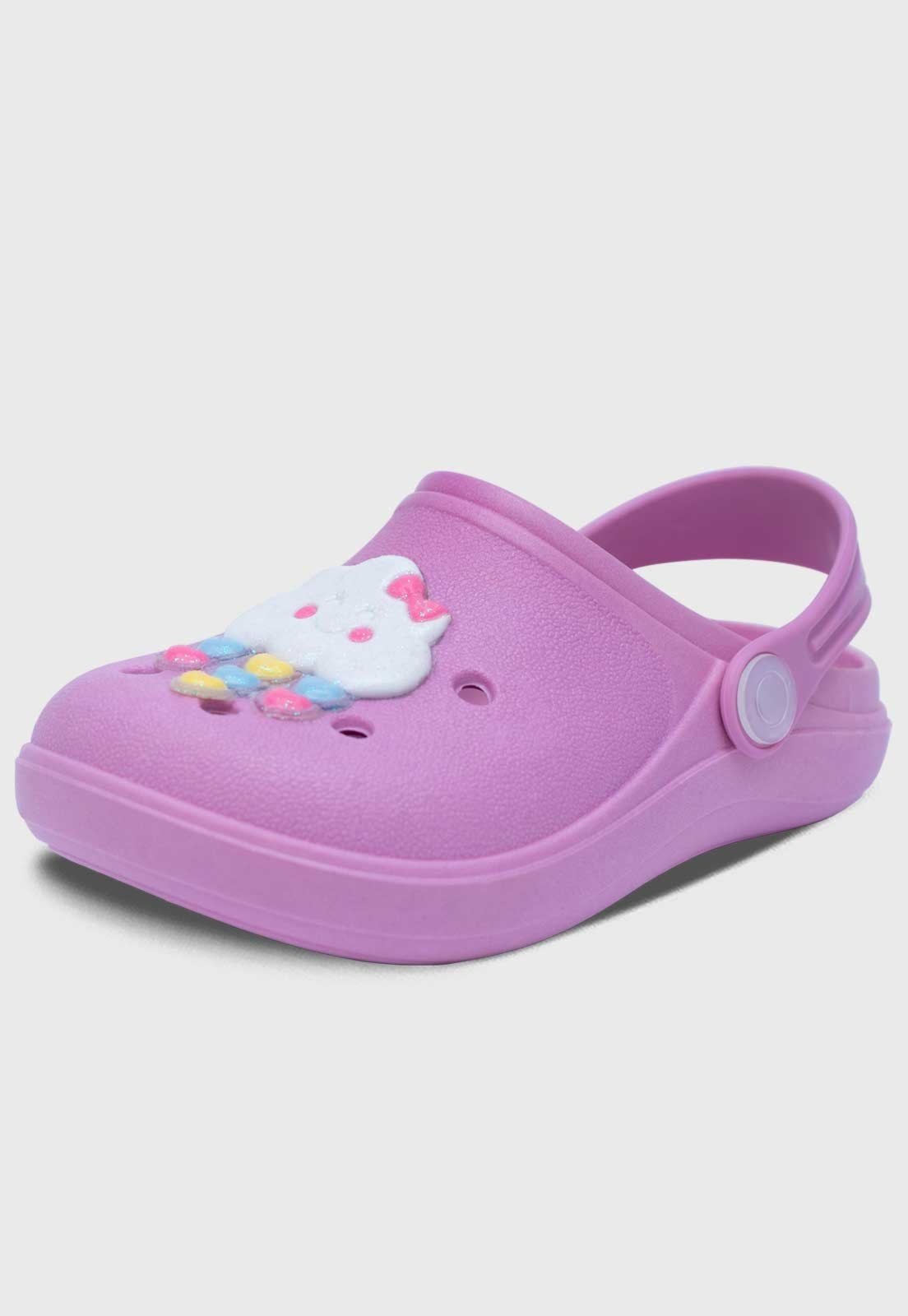 Infantil - Babuche Feminino Popidi Menina Chuva de Amor Lilas