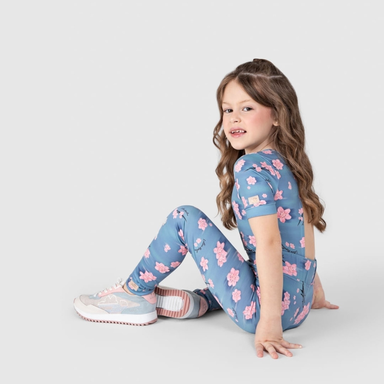 Infantil – Body Thermo Dry Floral Manga Curta Feminino Lilica Ripilica