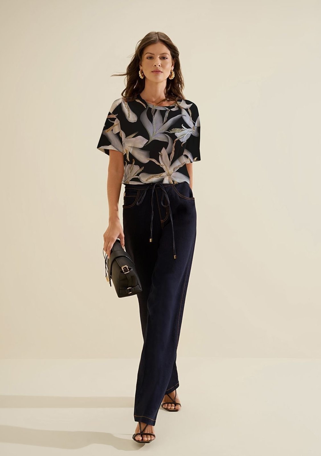 Calca Jeans Wide Prisma - Azul