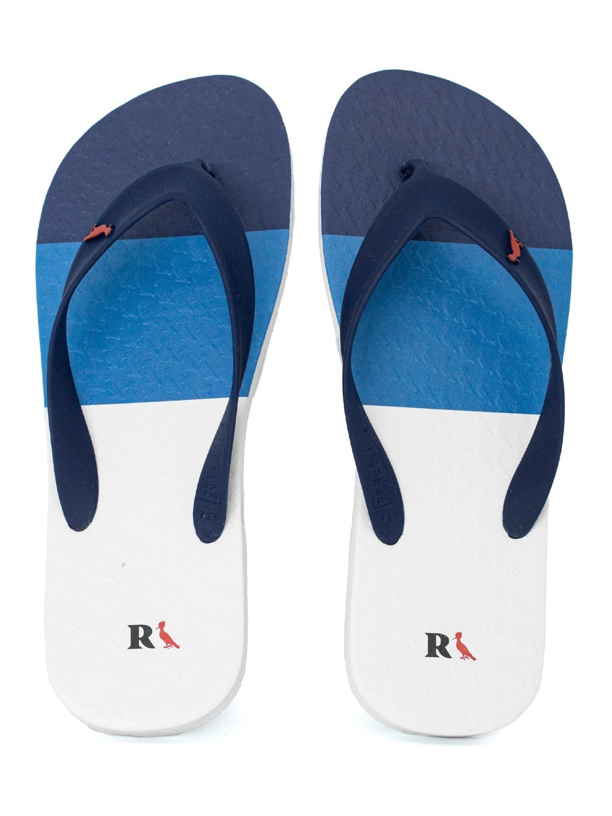 Chinelo Casual Reserva Go Trancoso Sandália Borracha Confortável Estilo Despojado Branco Azul Marinho
