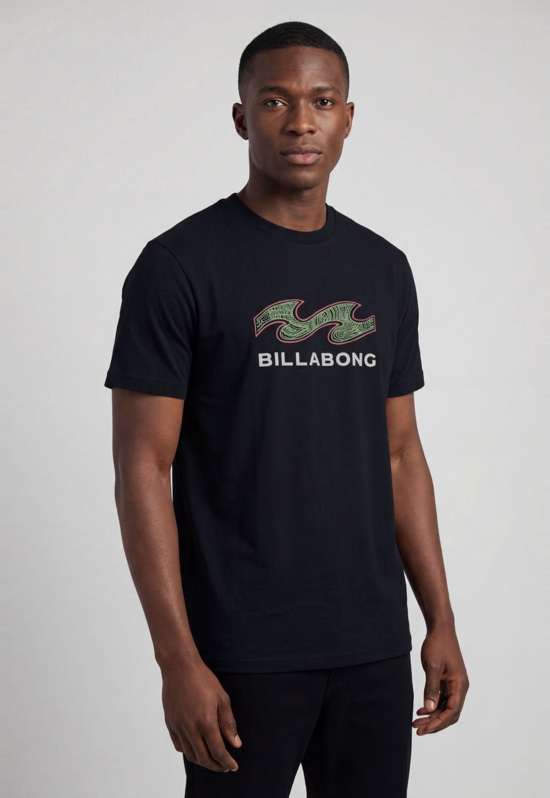 Camiseta Masculina Billabong Fragment Preta