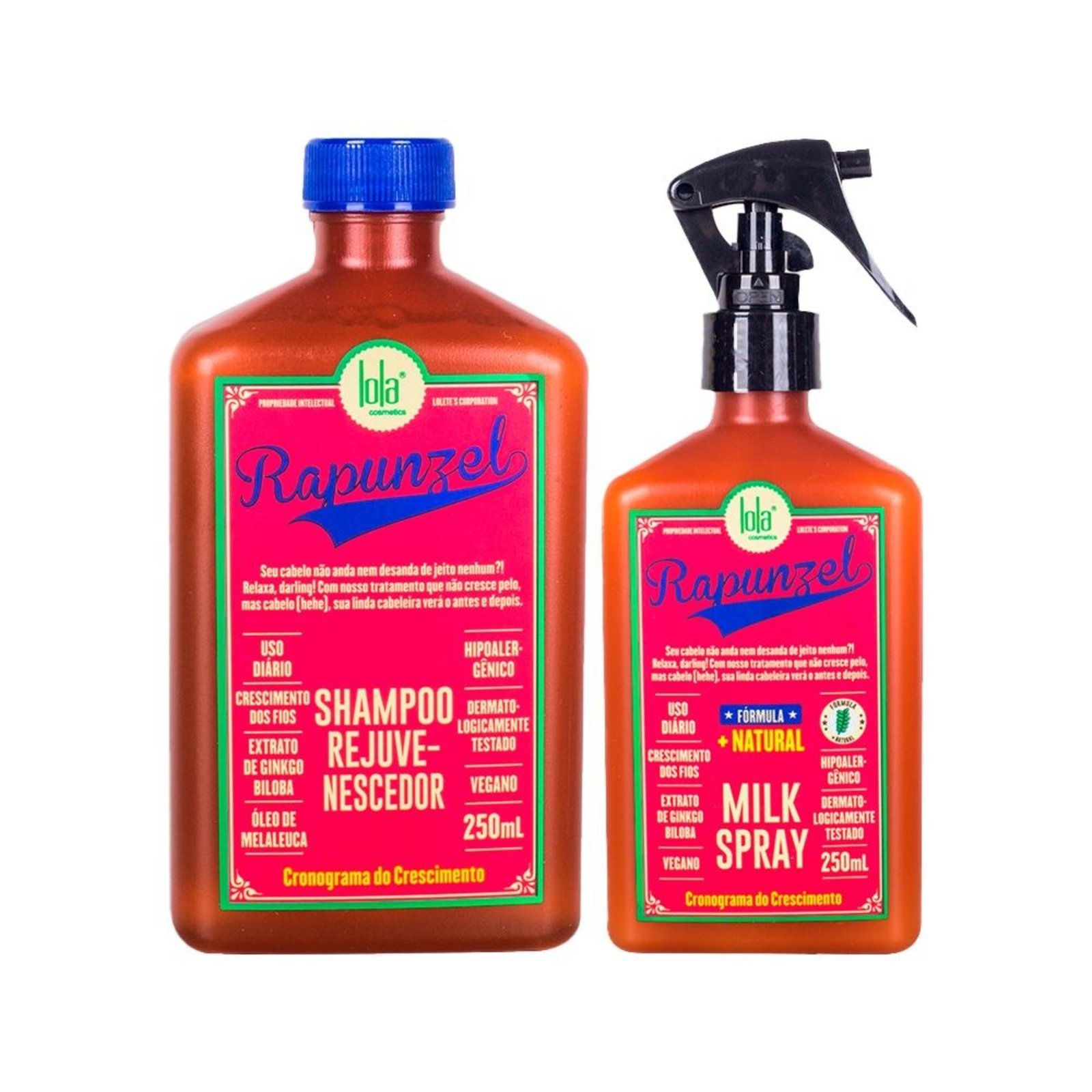 Kit Lola Cosmetics Crescimento Rapunzel - Shampoo e Leave-In