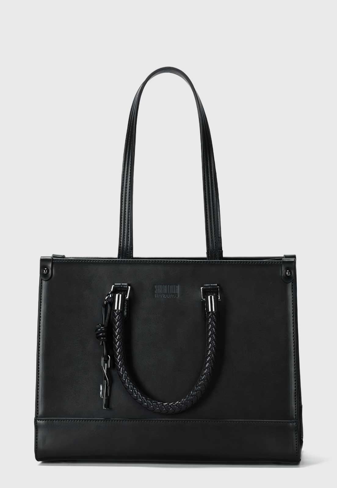 Bolsa Santa Lolla Alça Trançada Preta