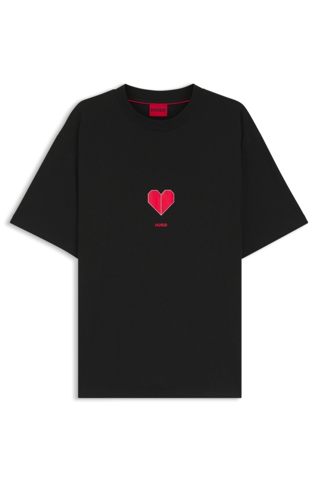 Camiseta Em Jersey De Algodão Com Estampados De Origami