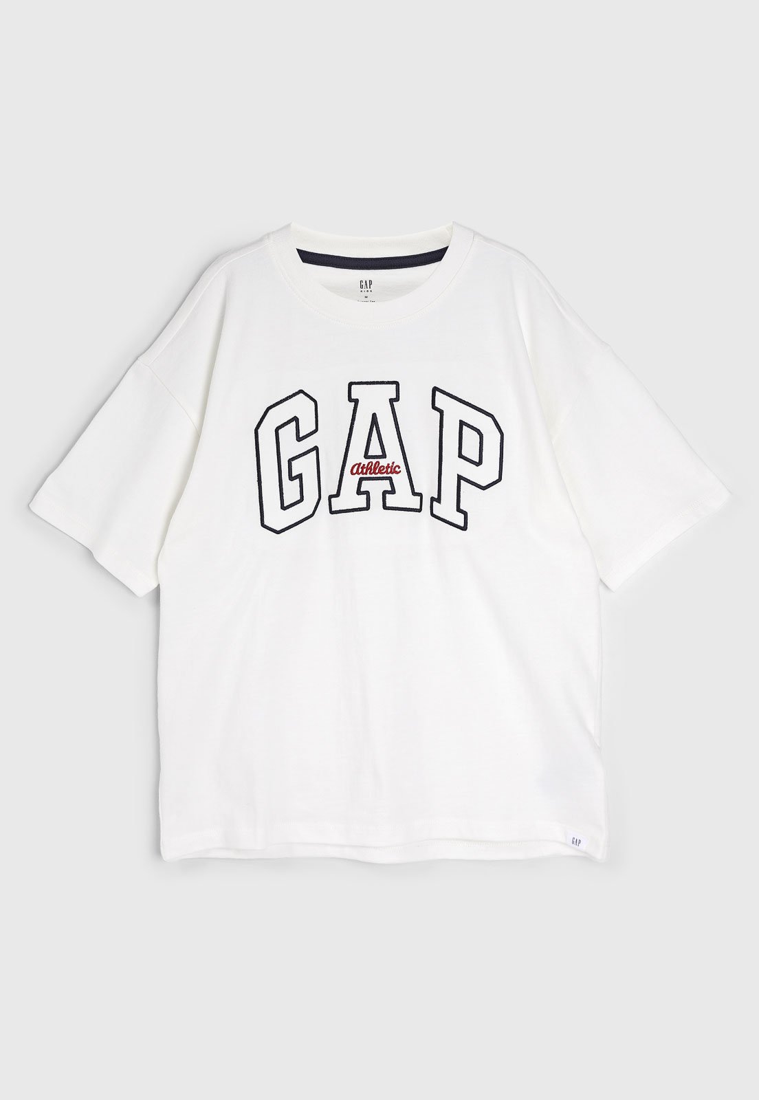 Infantil – Camiseta Manga Curta GAP Logo Branca