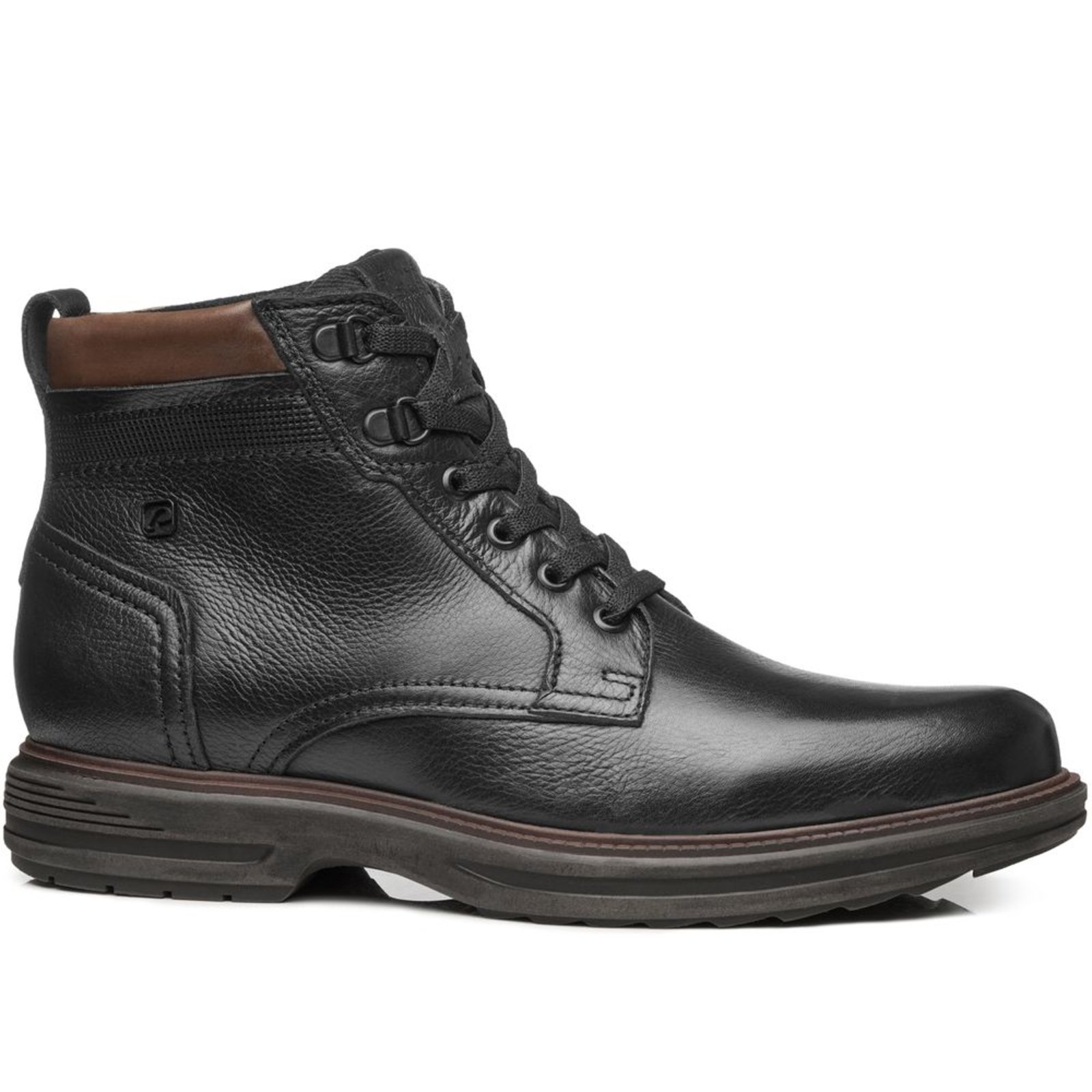 Coturno Pegada Masculino em Couro Preto 181802-03 Coturno Pegada Masculino em Couro Preto 181802-03 39