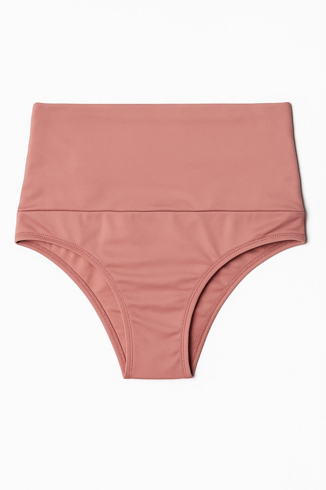 Vista 2 Cinta Vekyo Alta Suplex Compressão Cós Duplo Feminina Pós-Parto Não Enrola 15 cm vinho VEKYO vinho