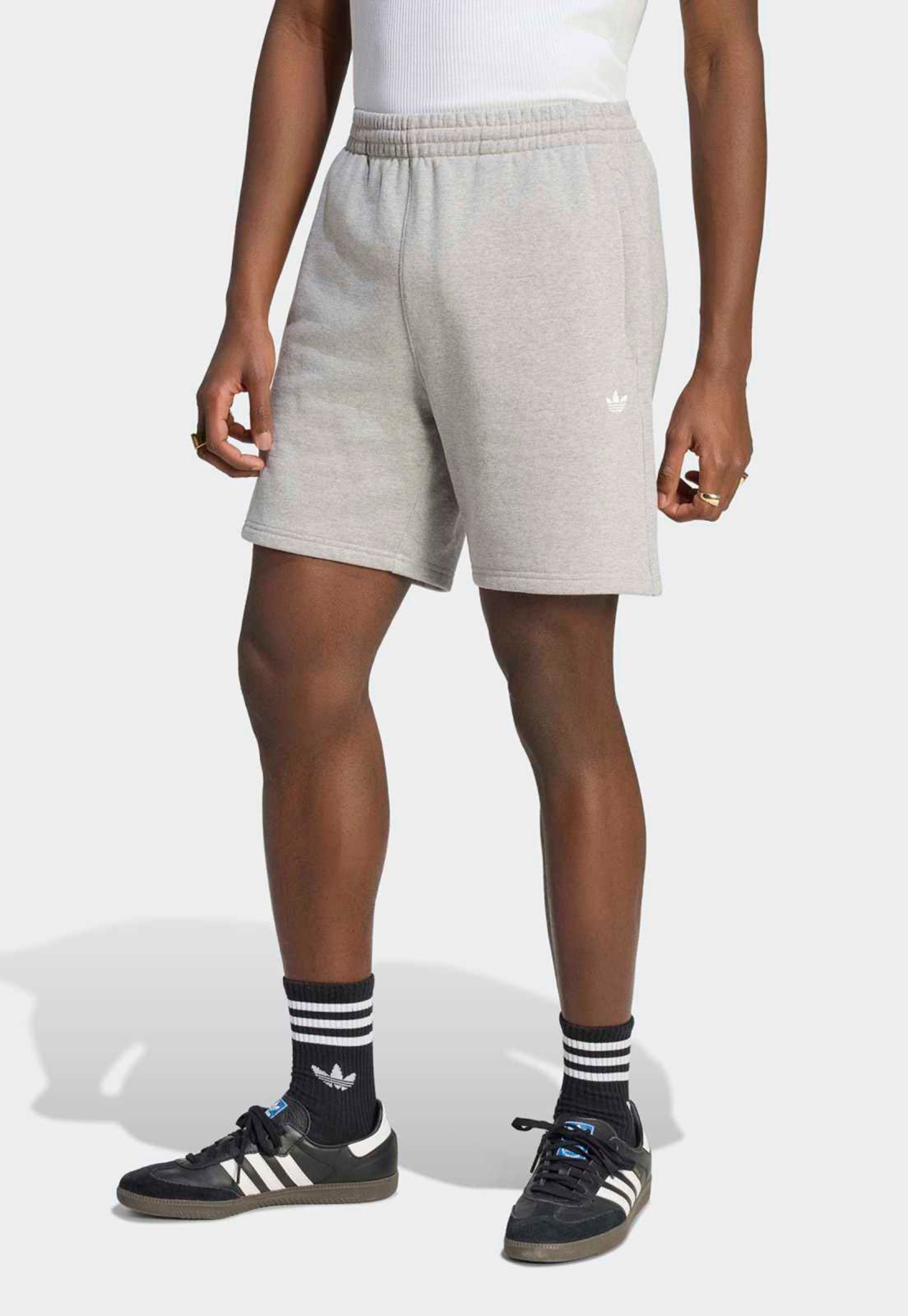 Short Masculino adidas Originals Trefoil Essentials Cinza
