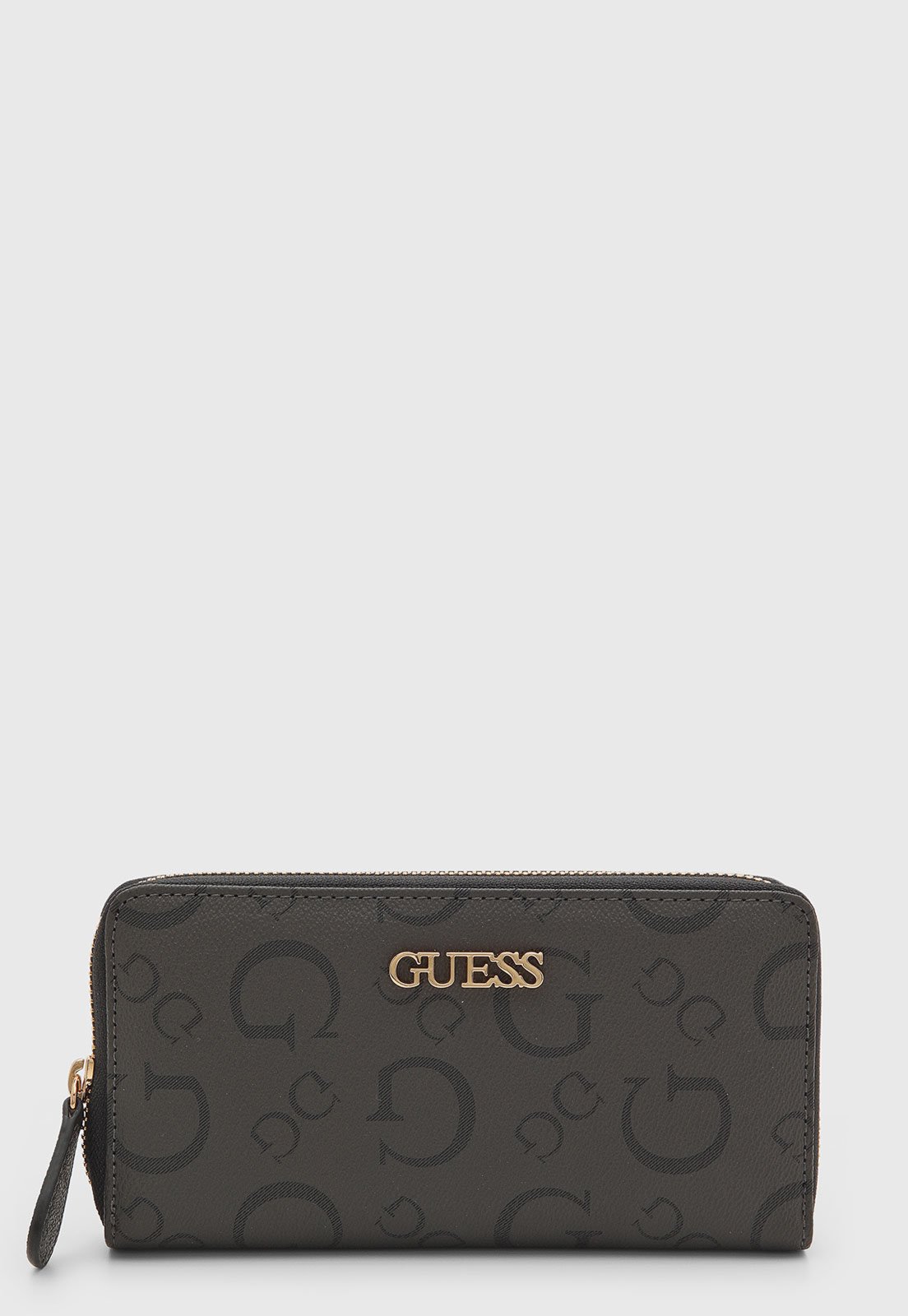 Carteira Guess Design Retangular Cinza Escuro