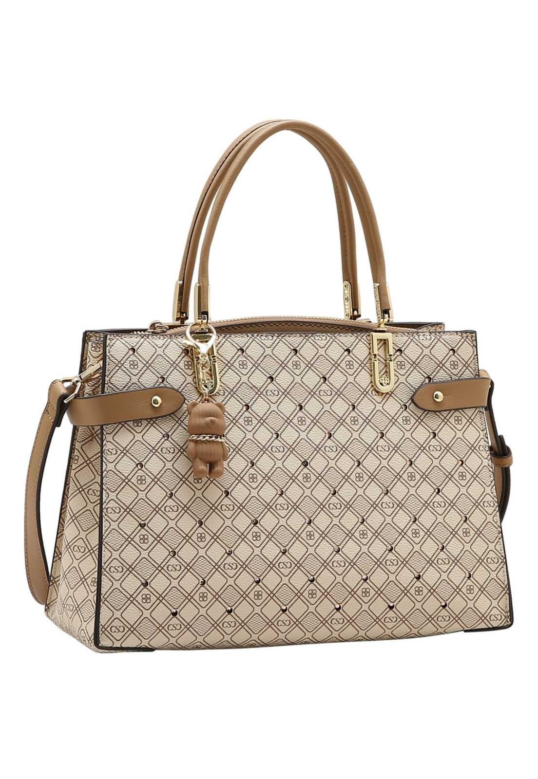 Bolsa Feminina Chenson Mão New Cristal 3485755 Nude