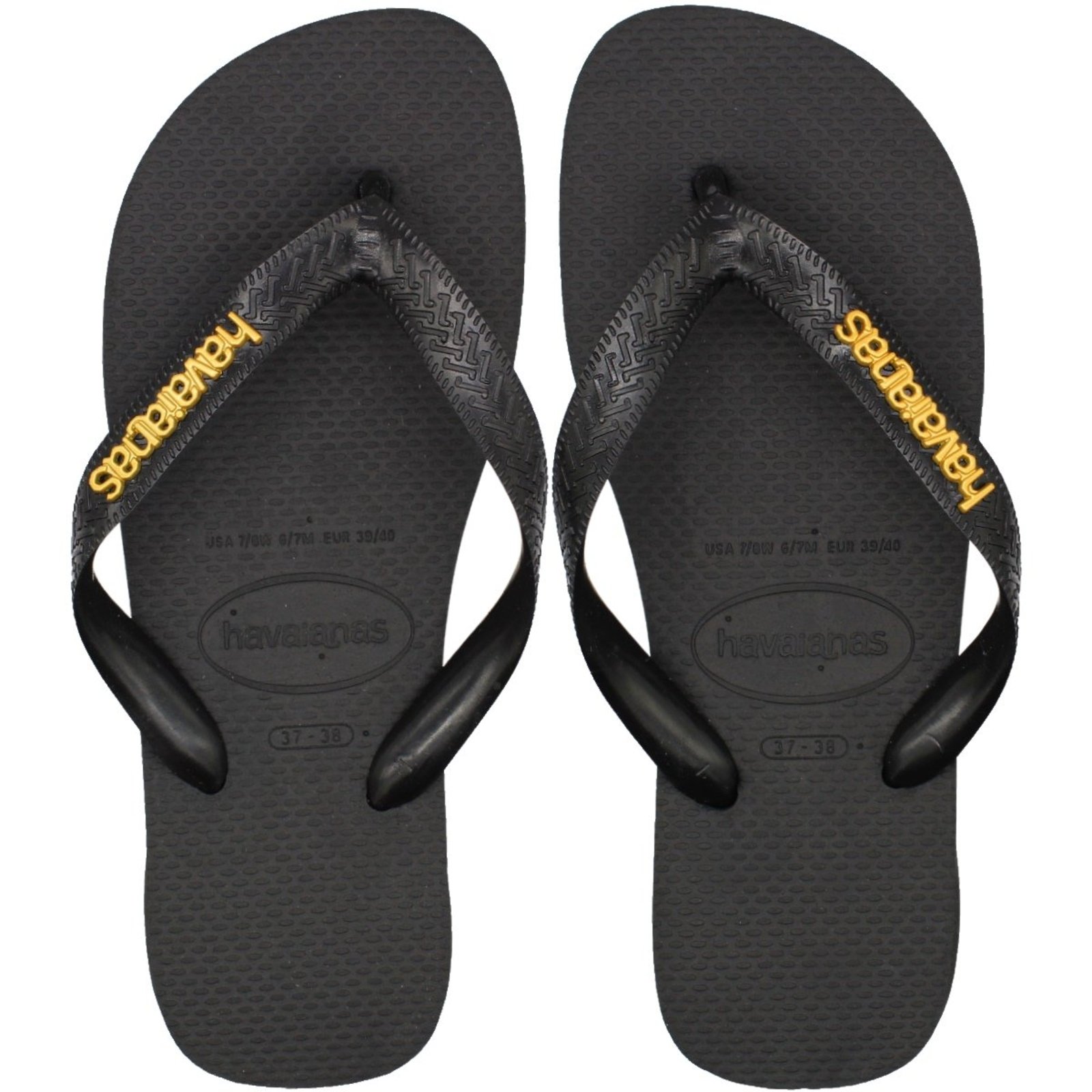 Chinelo de Dedo Havaianas Top Logo Metallic Feminino