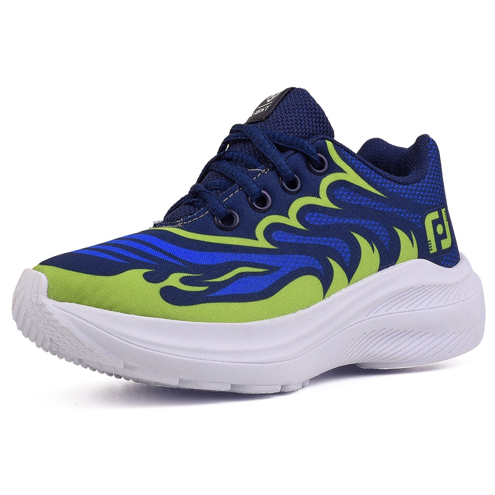 Vista 2 Infantil - Tenis Meninos Casual Marinho e CALCADOS LGHT LIGHT verde CALCADOS LGHT LIGHT verde