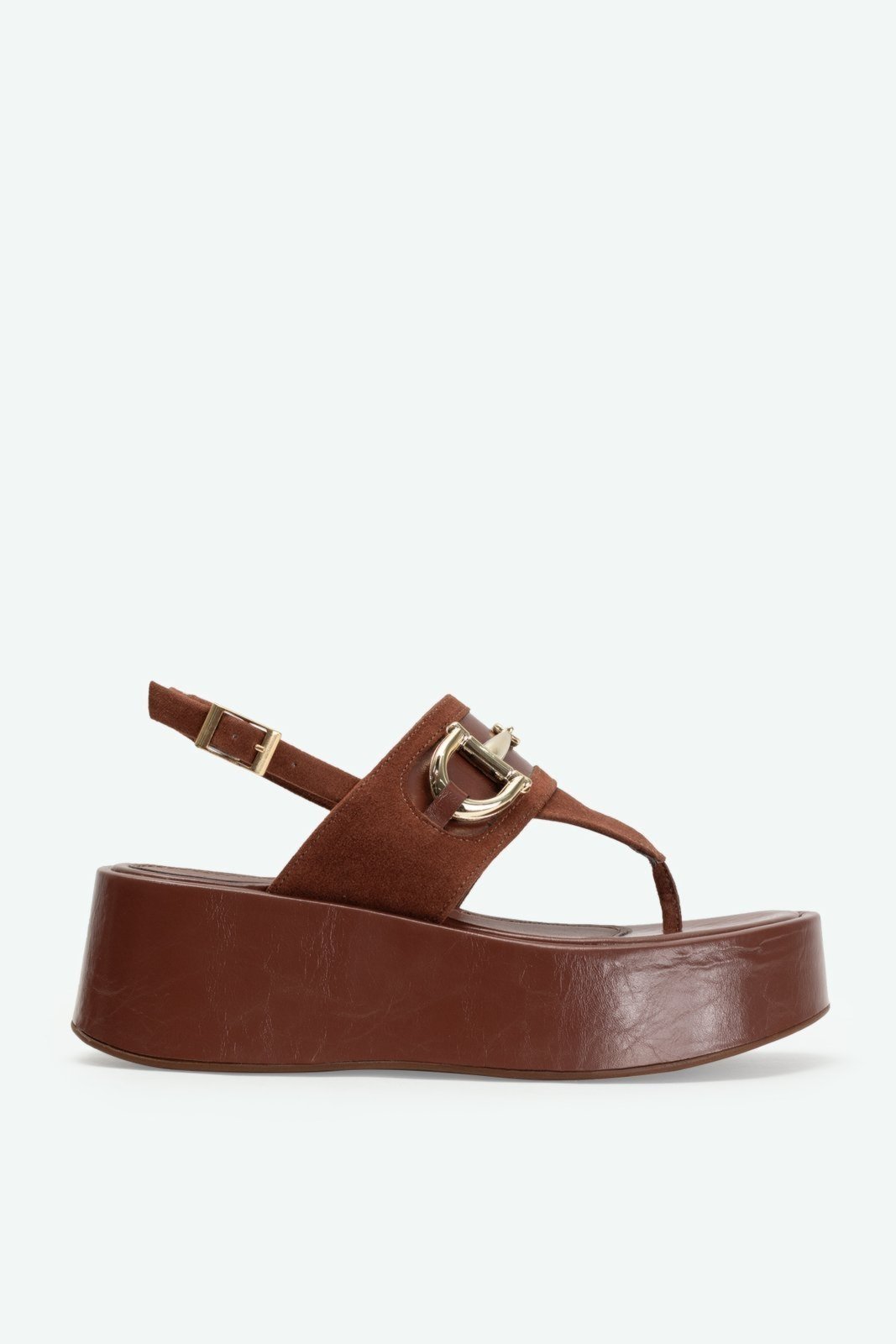 Flatform Bettie Marrom Suzana Santos