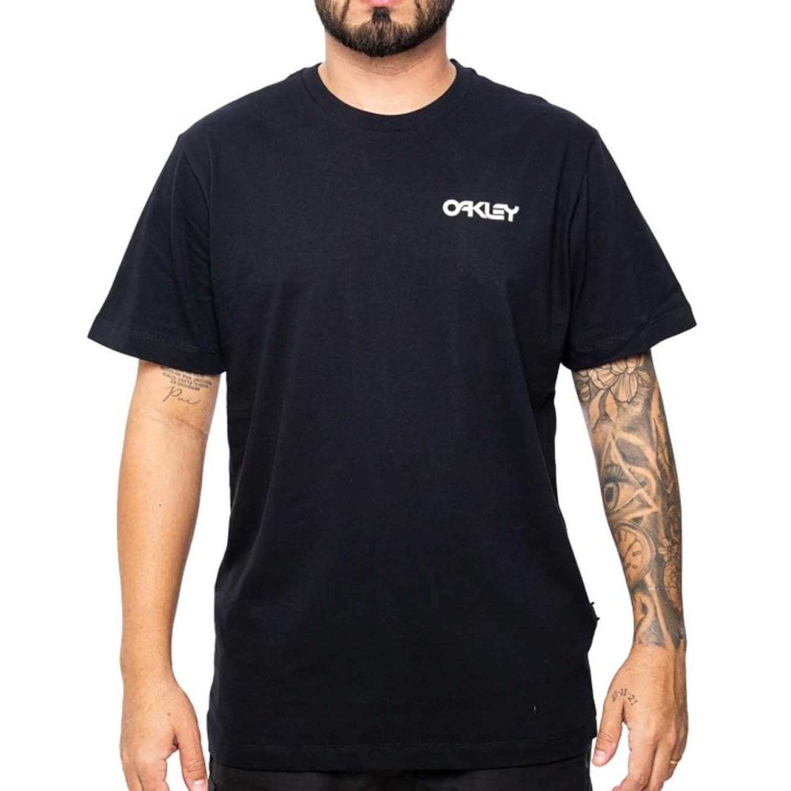 Camiseta Oakley Topography Map SM26 Masculina Blackout