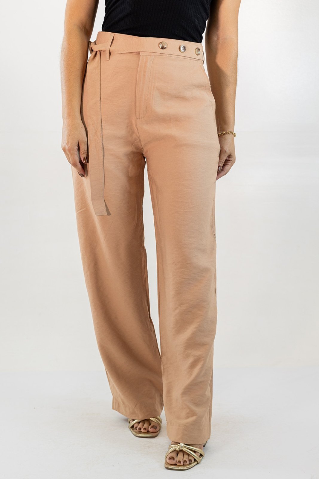 Calça Feminina Alta Wide Leg Viscose Anticorpus