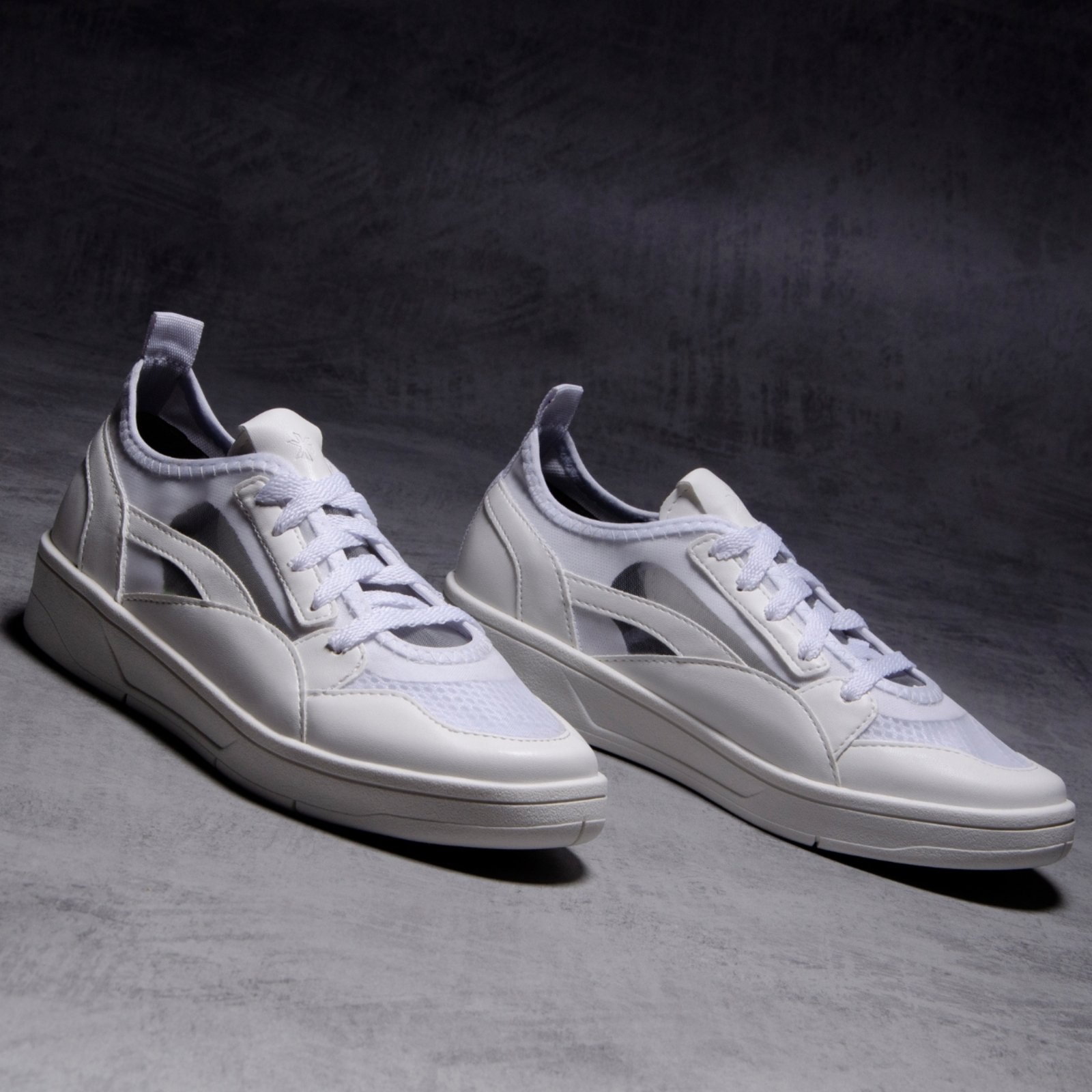 Tênis Casual Feminino Cano Baixo Retro Academia Tecido Respirável Confortável