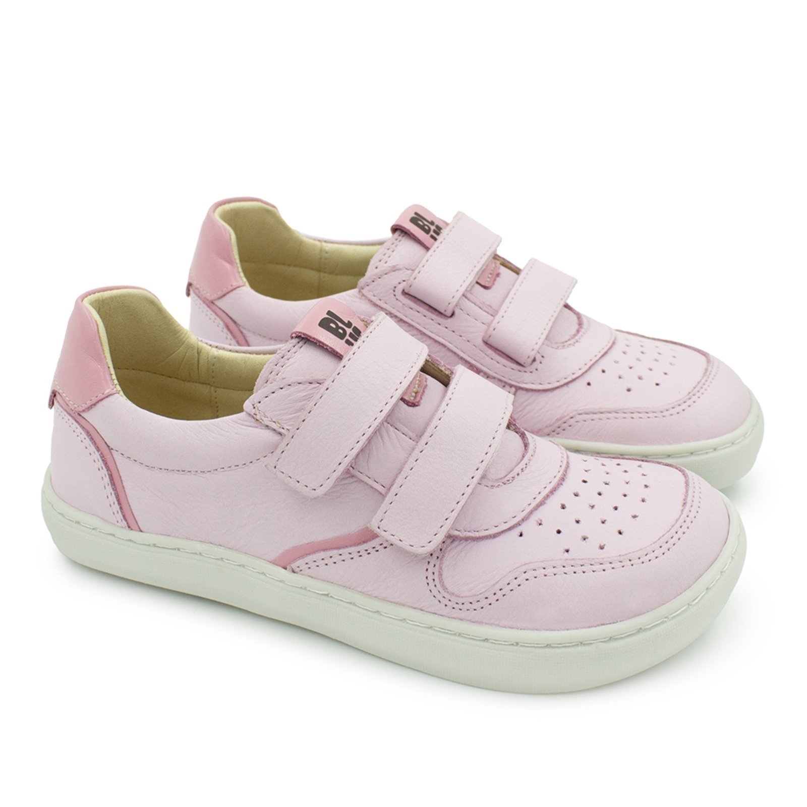 Vista 2 Infantil - Tênis Menina Blue Adriana Couro Rosa Blue Infantis Blue Infantis rosa blue