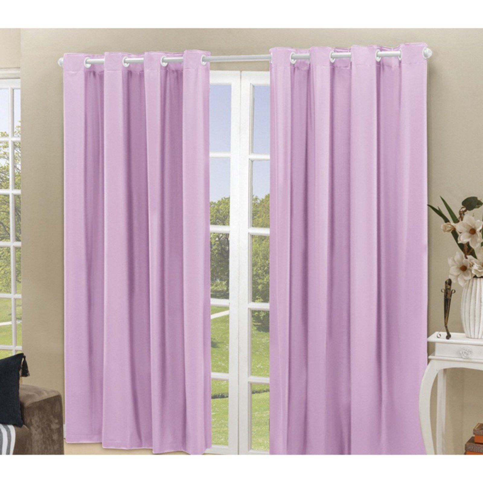 Cortina Daily Varão 2M Blackout PVC 2,80mx2,30m Sala Quarto Rosa