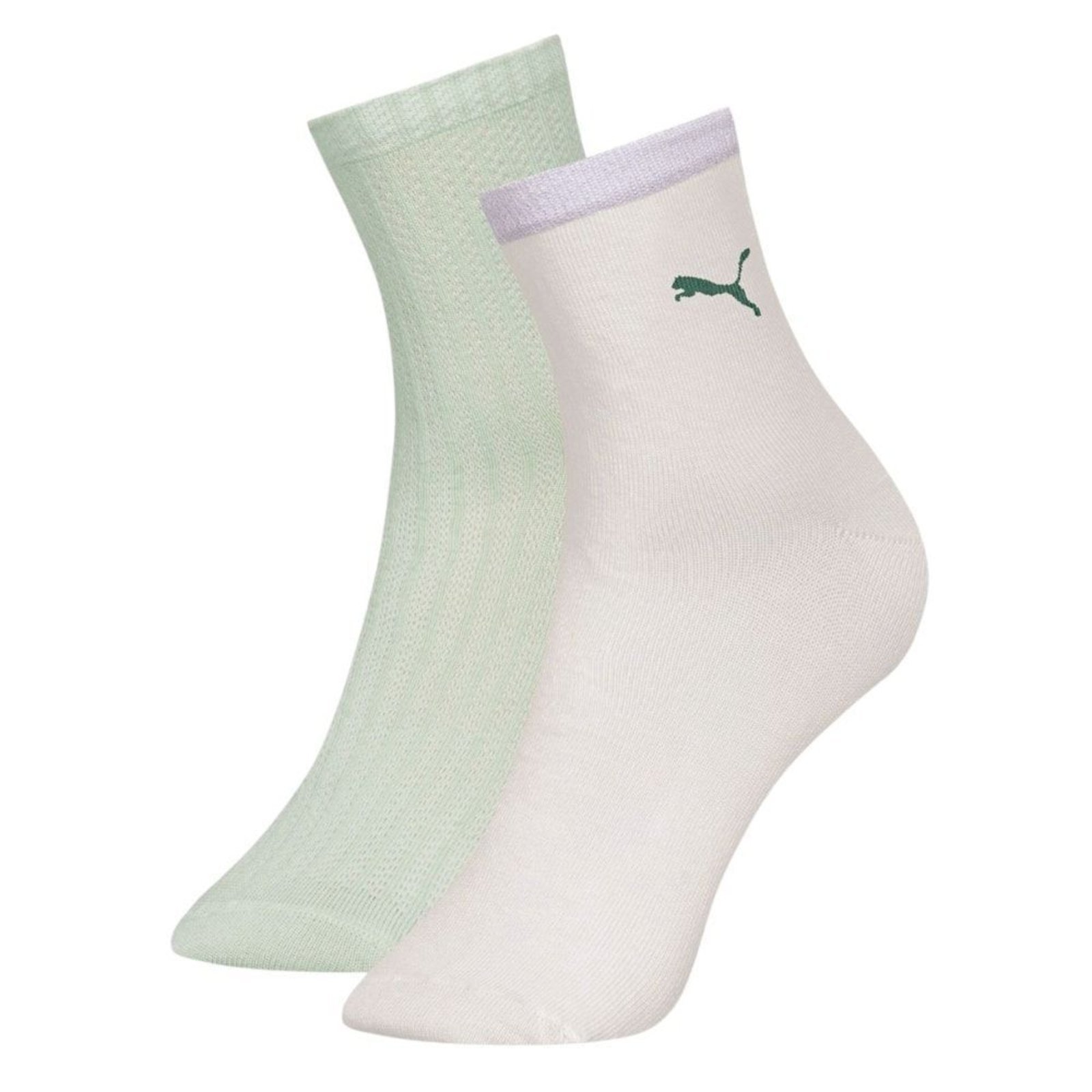 Kit 2 Pares de Meias Puma Esportiva Feminina – Verde – puma