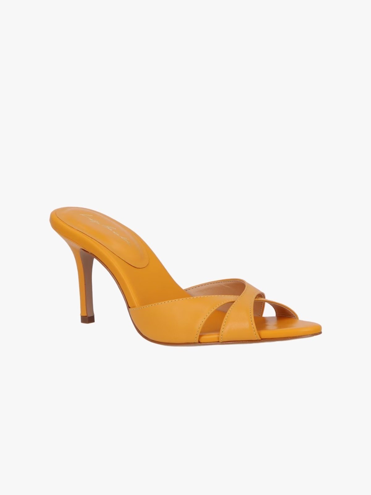 Mule Luiza Barcelos Salto Fino Amarelo Açafrão