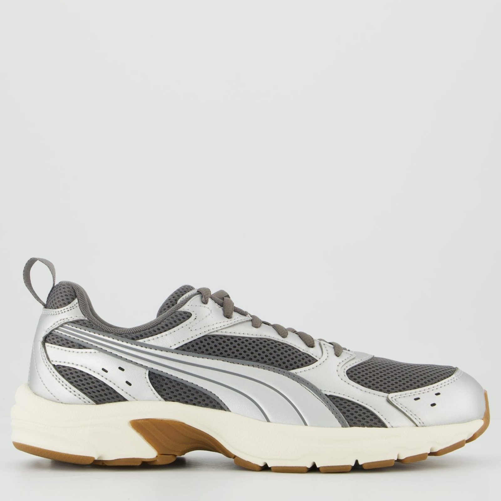 Tênis Puma Milenio Tech LT Cinza e Prata