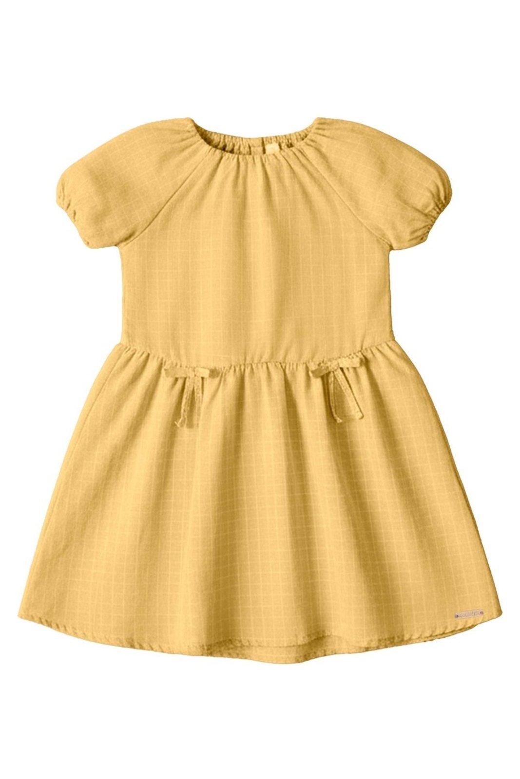 Infantil - Vestido Menina Tecido Xadrez Colorittá Amarelo