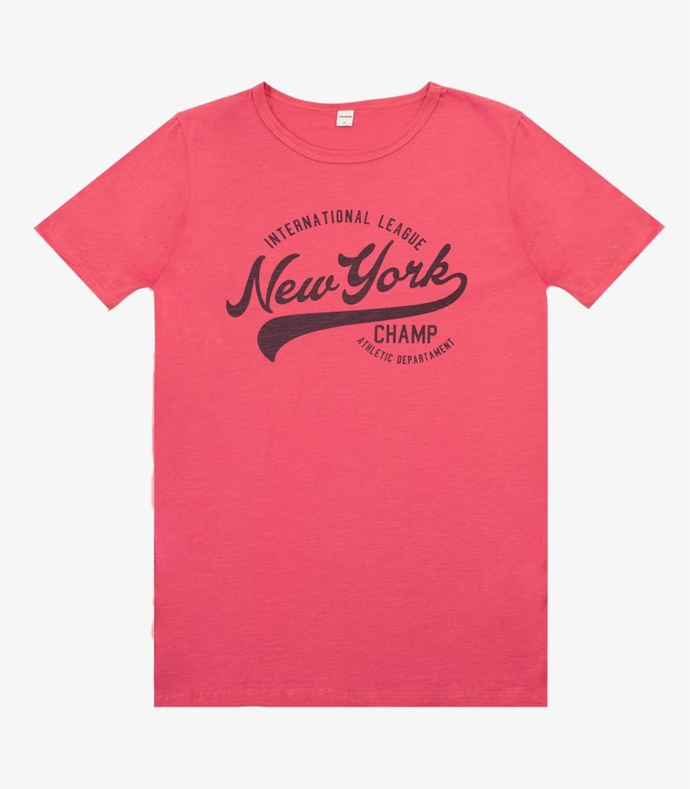 Camiseta Adulto Masculino em Meia Malha Rovitex Laranja
