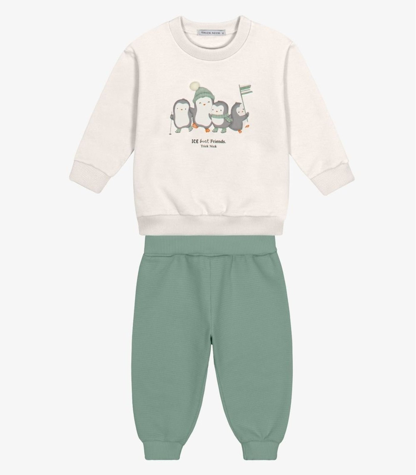 Infantil - Conjunto Blusão Com Calça Felpado Trick Nick Bege