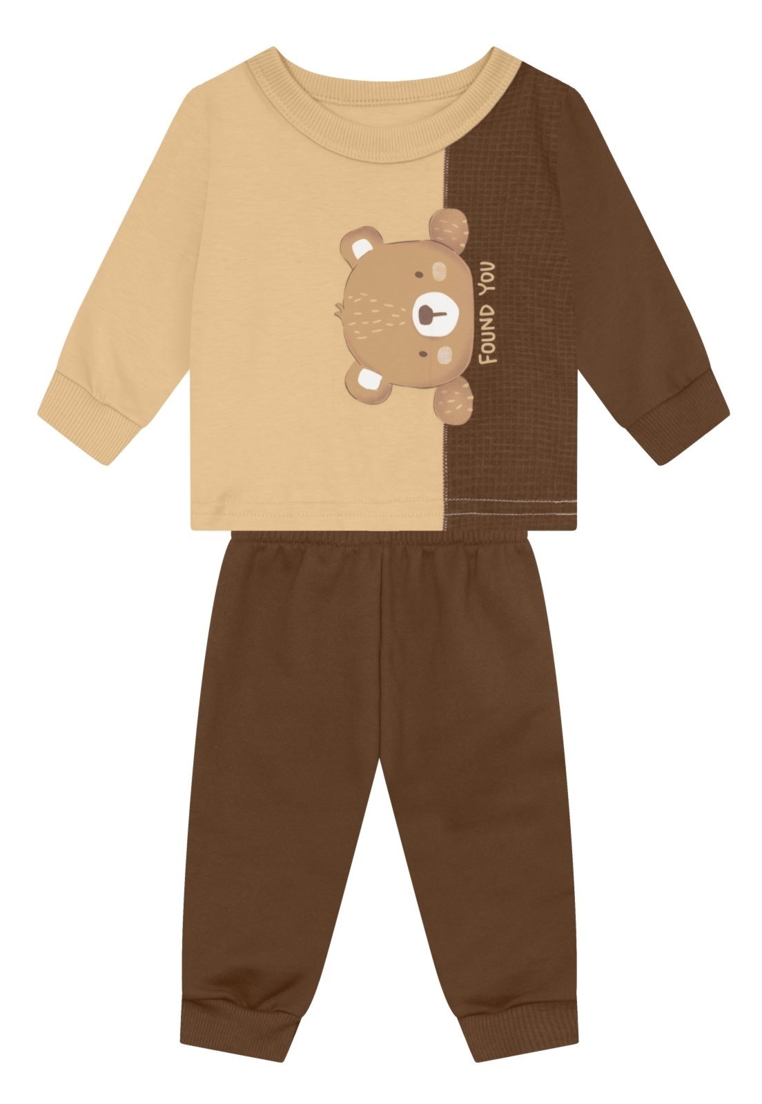 Infantil - Conjunto menino estampa de ursinho Brandili Baby