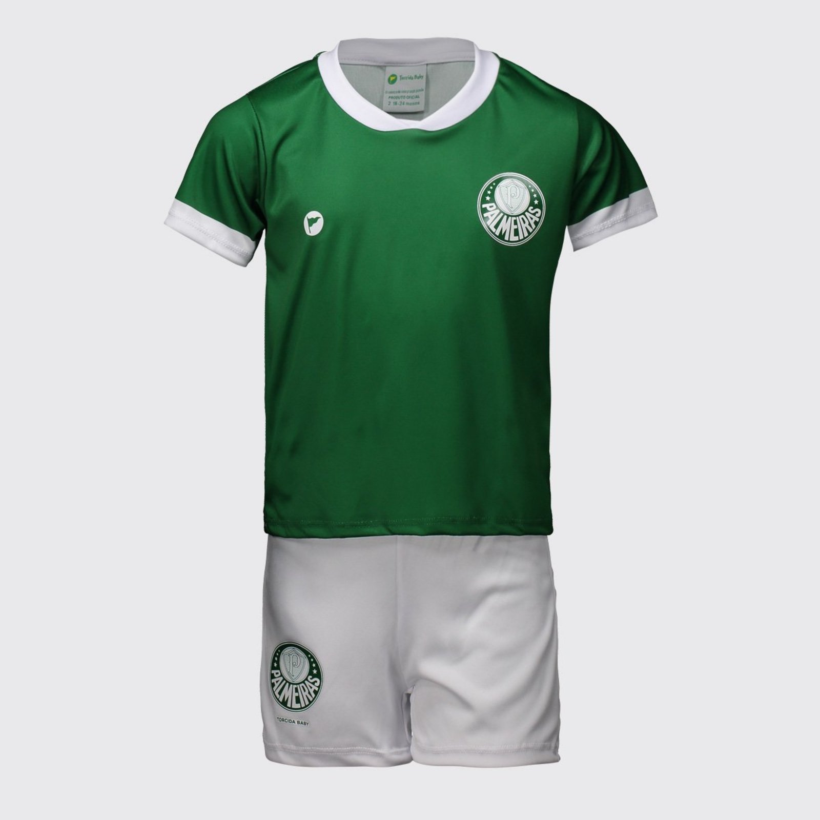 Kit Palmeiras Baby com Bordado Verde
