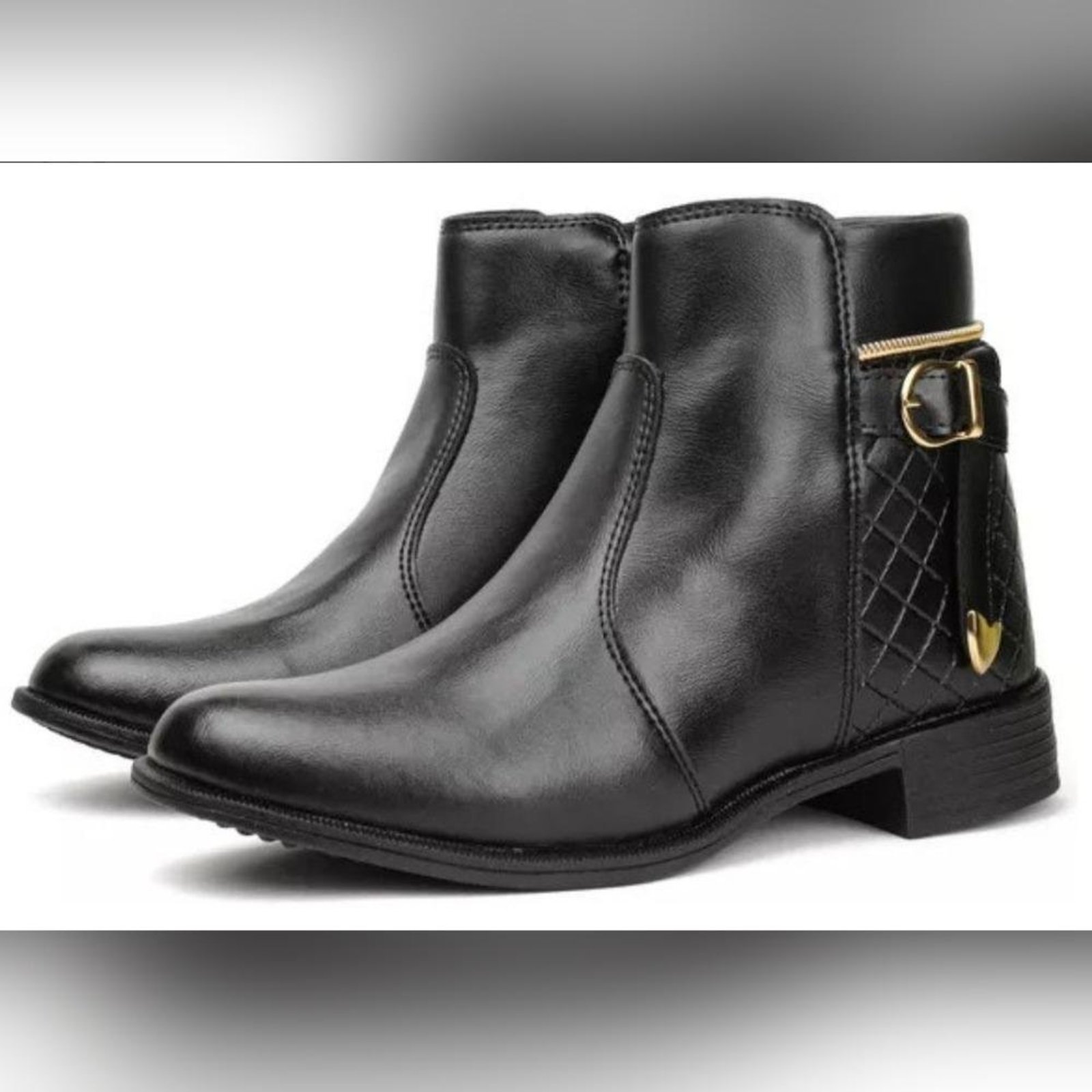Bota Montaria Feminina Cano Médio Matelassê Mogno 33 Preto