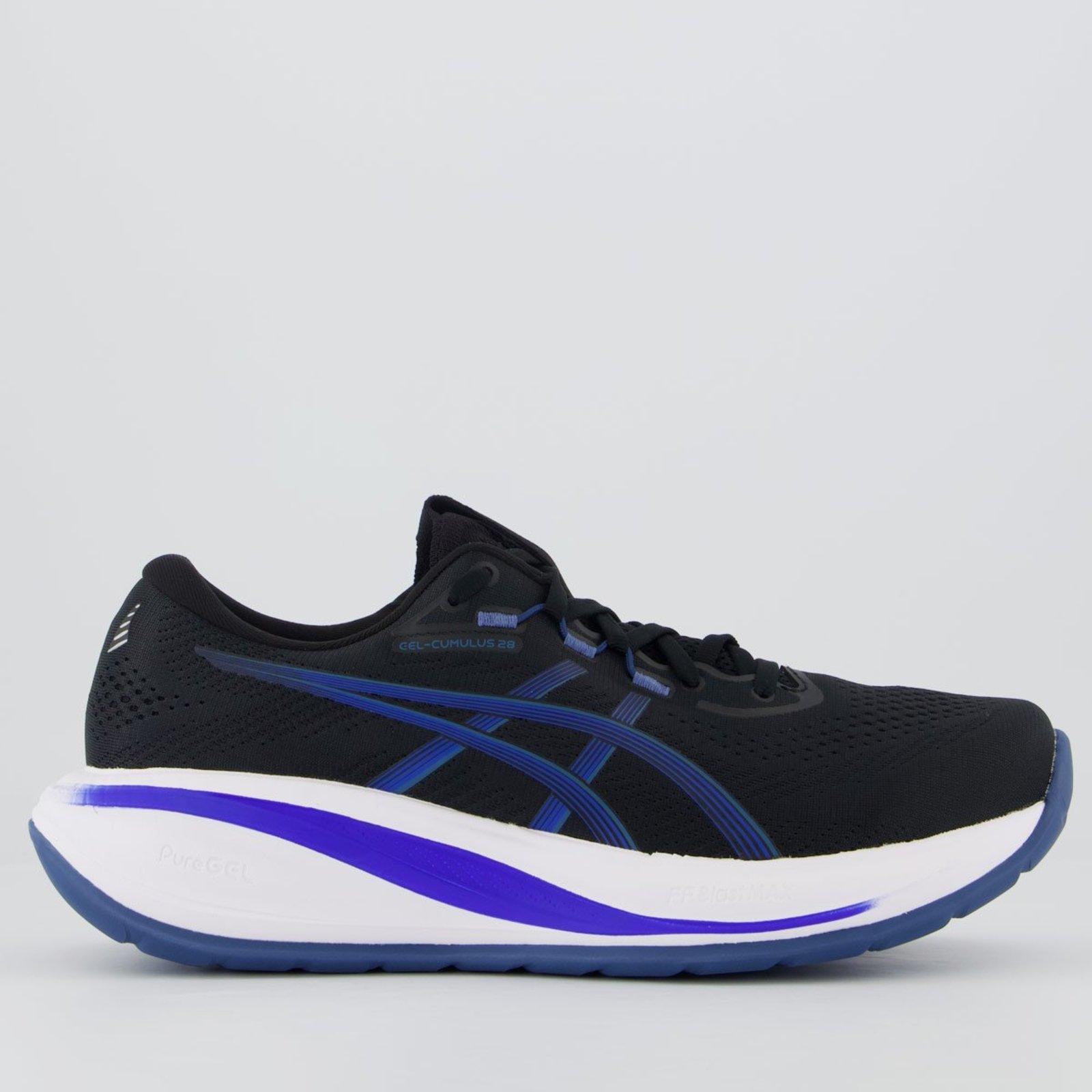 Tênis Asics Gel Cumulus 28 Preto e Azul