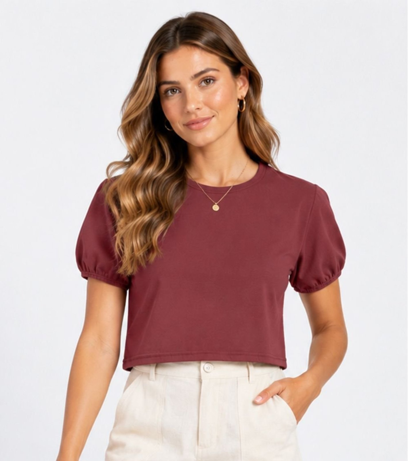 Blusa Feminina Em Tecido Henera Infinita Cor Marrom