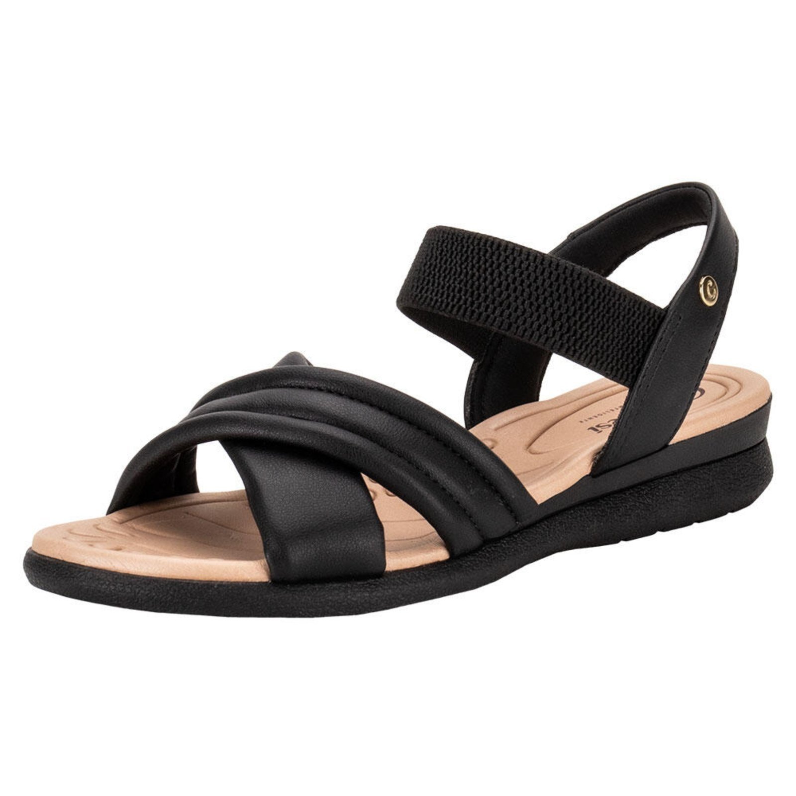 Sandália Feminina Anabela Campesi Cp641 A0640641 Preto