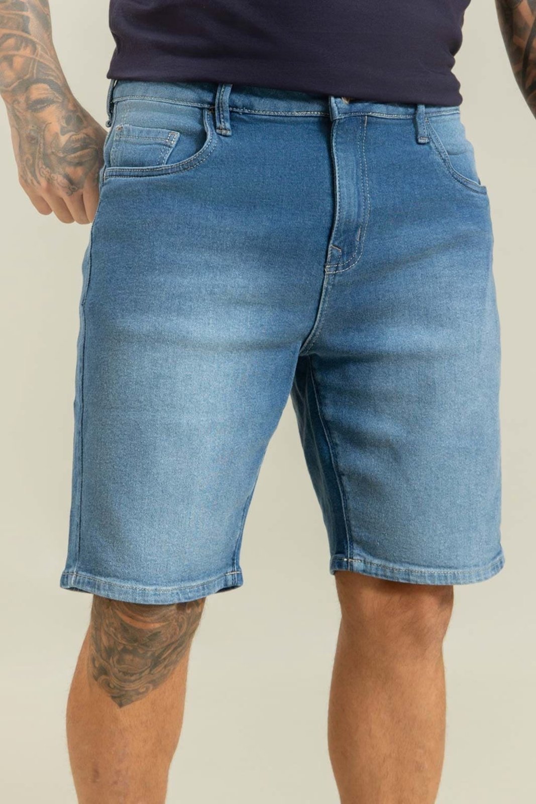 Bermuda Slim Masculina Algodão com Elastano Modelagem Confortável Dialogo