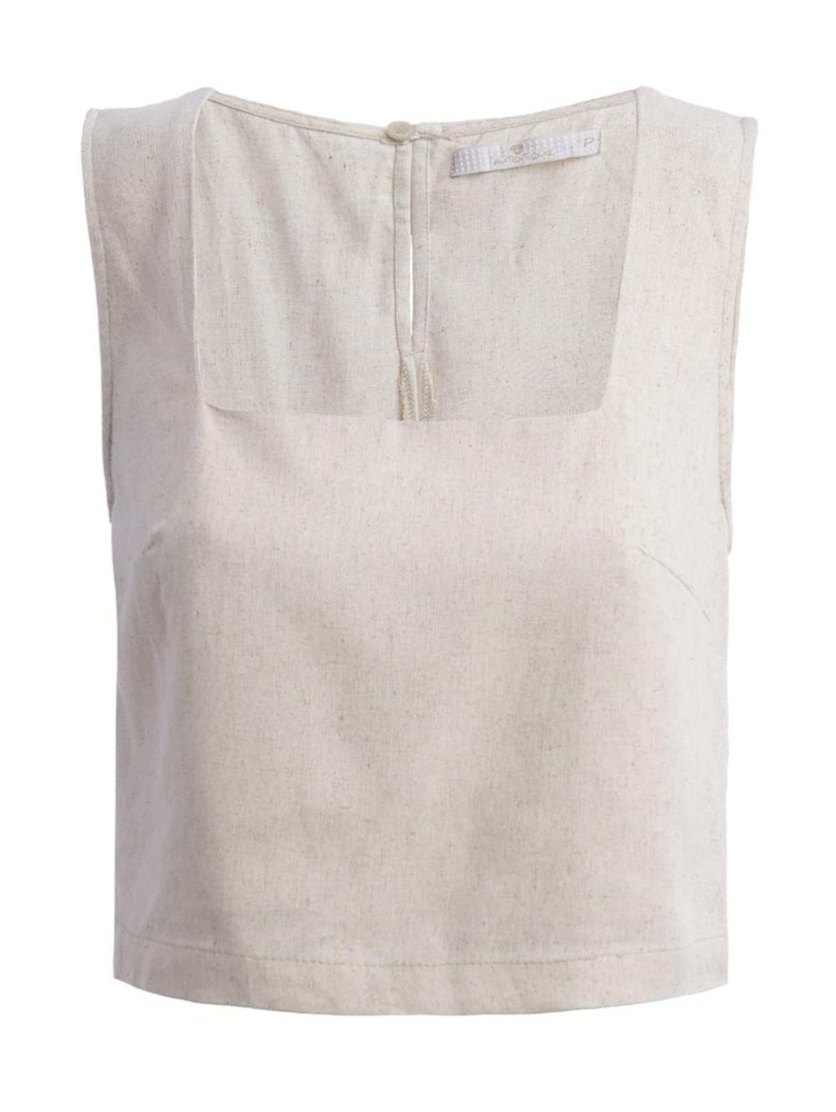Vista 2 Blusa Cropped Autentique Feminino NATURAL bege natural Autentique bege natural