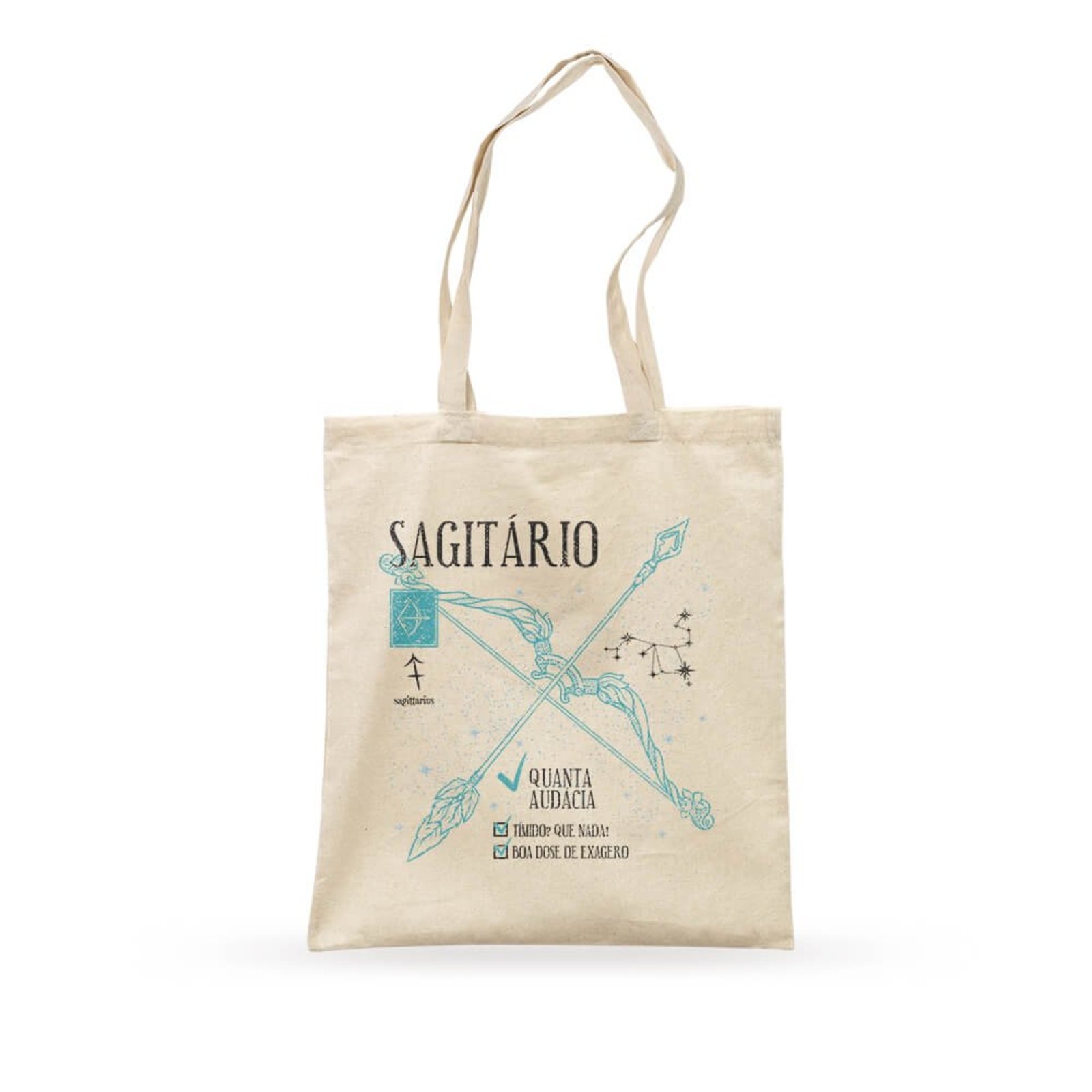 Ecobag Signo Sagitário - Bege - Casual - Studio Geek