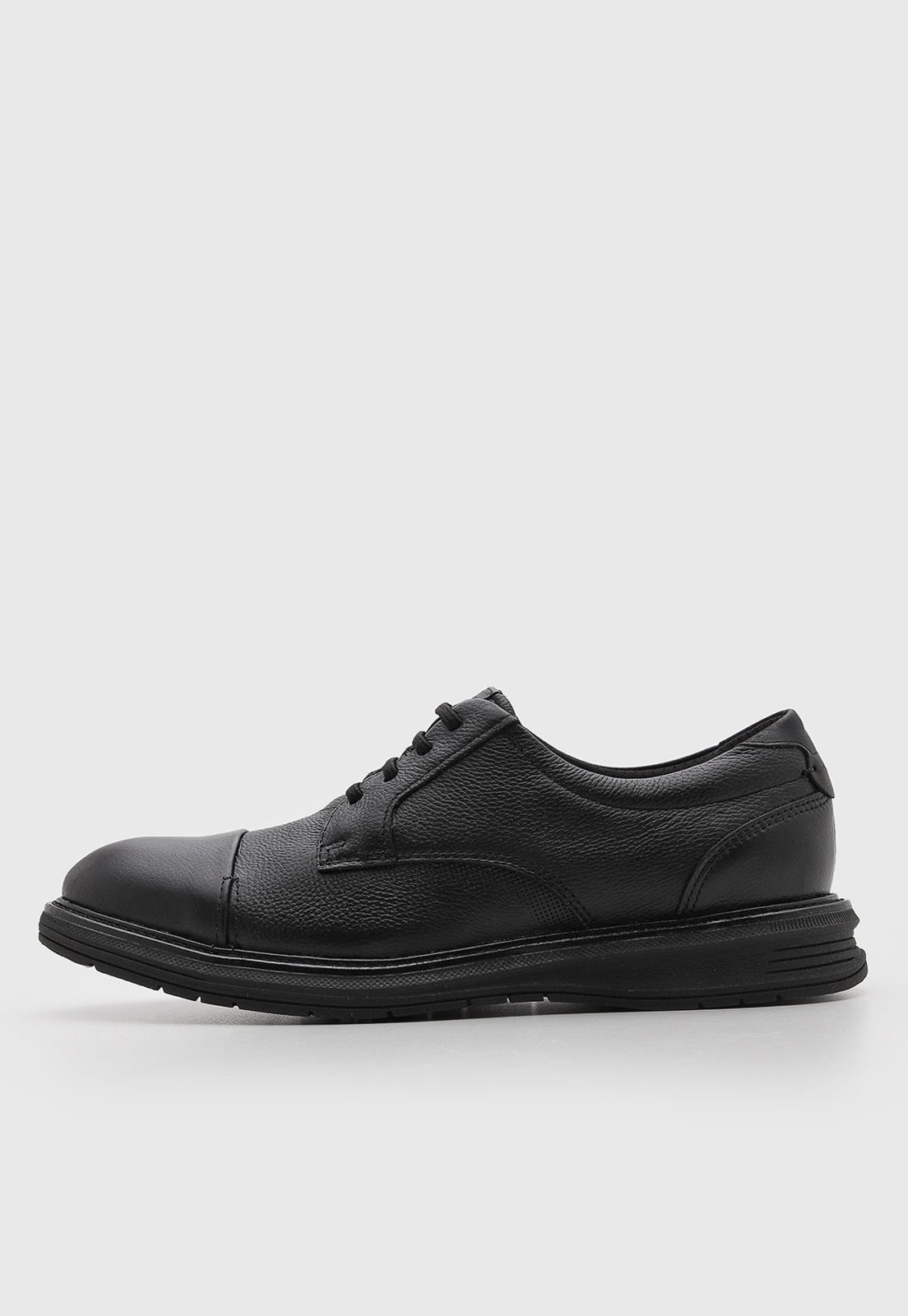 Sapato Casual Masculino Ferracini Couro Prisma Preto