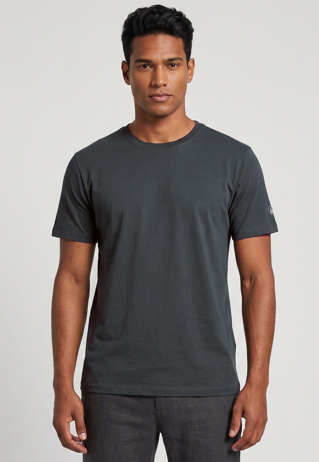 Camiseta Masculina Volcom Silk Solid Stone Grafite