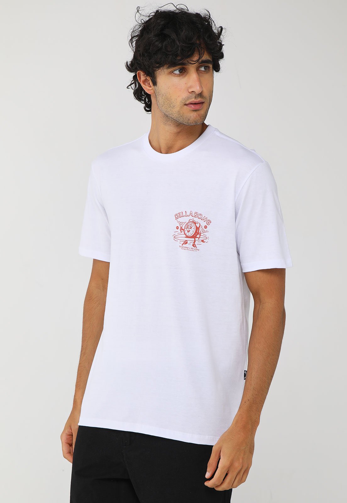 Camiseta Masculina Billabong Time Branca