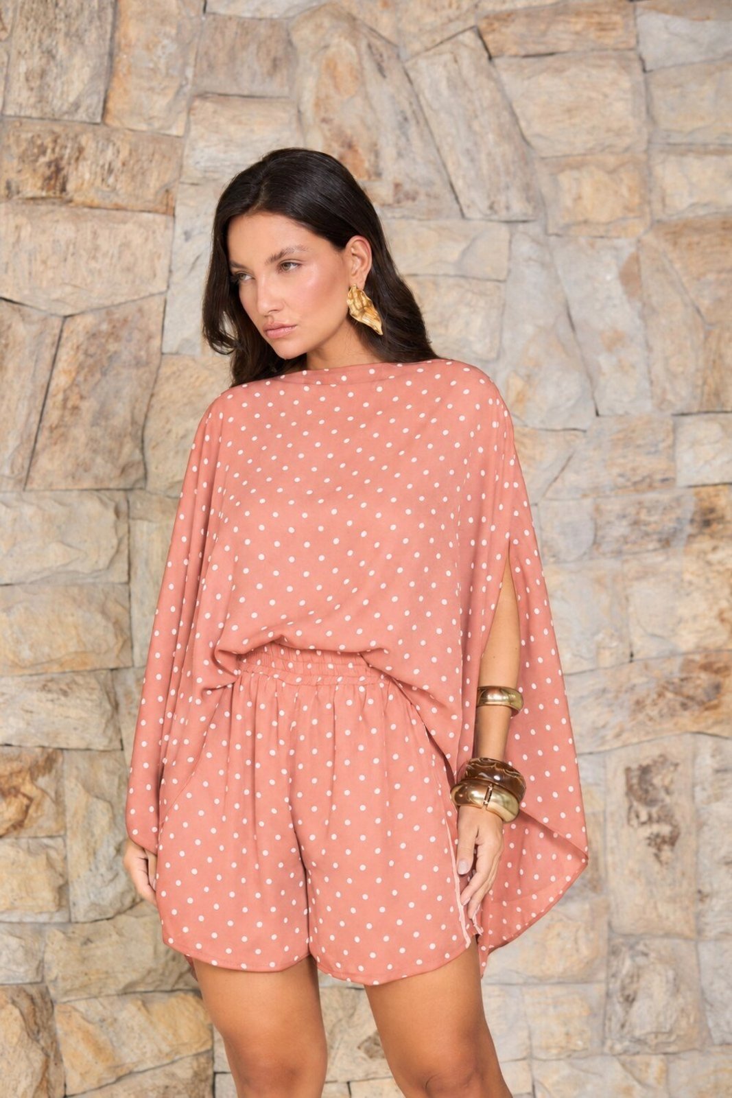 Blusa Vanibele Capa Valentina Rosa