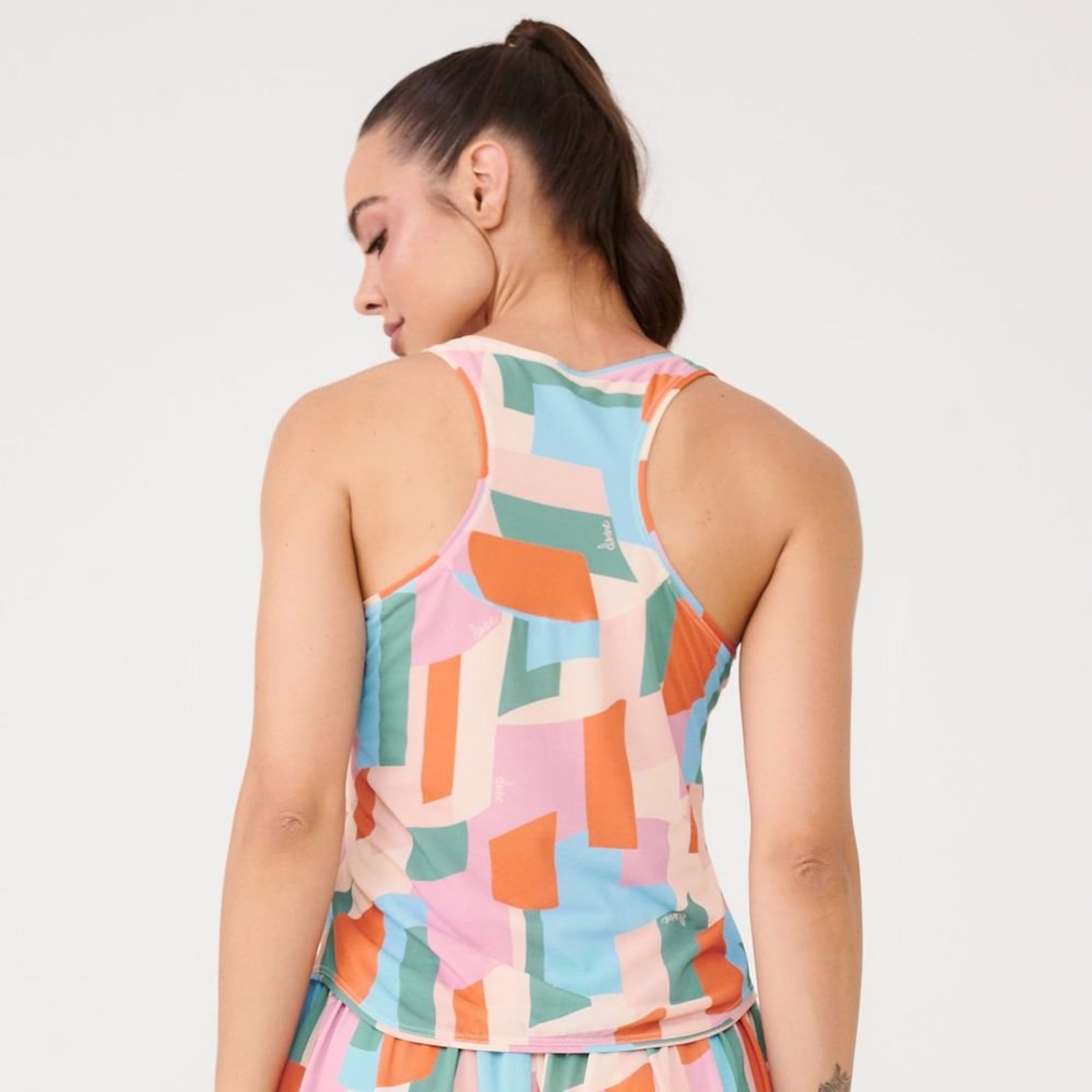 Vista 3 Regata Básica Estampa Blossom Poliamida Soft Donna Carioca estampado Donna Carioca estampado