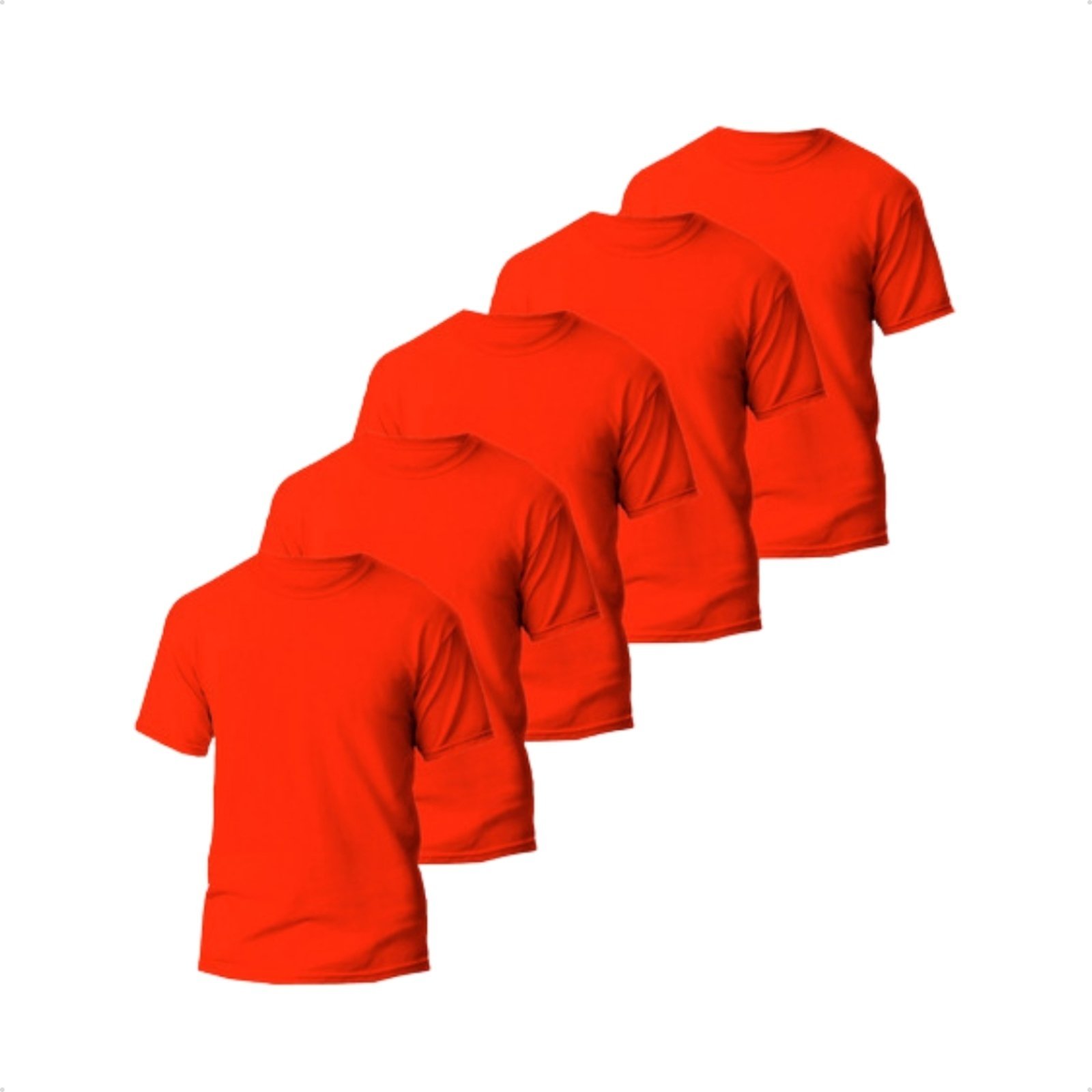 Kit 5 Camisetas Básicas Masculina Dry Fit Lisa Tradicional Academia Treino