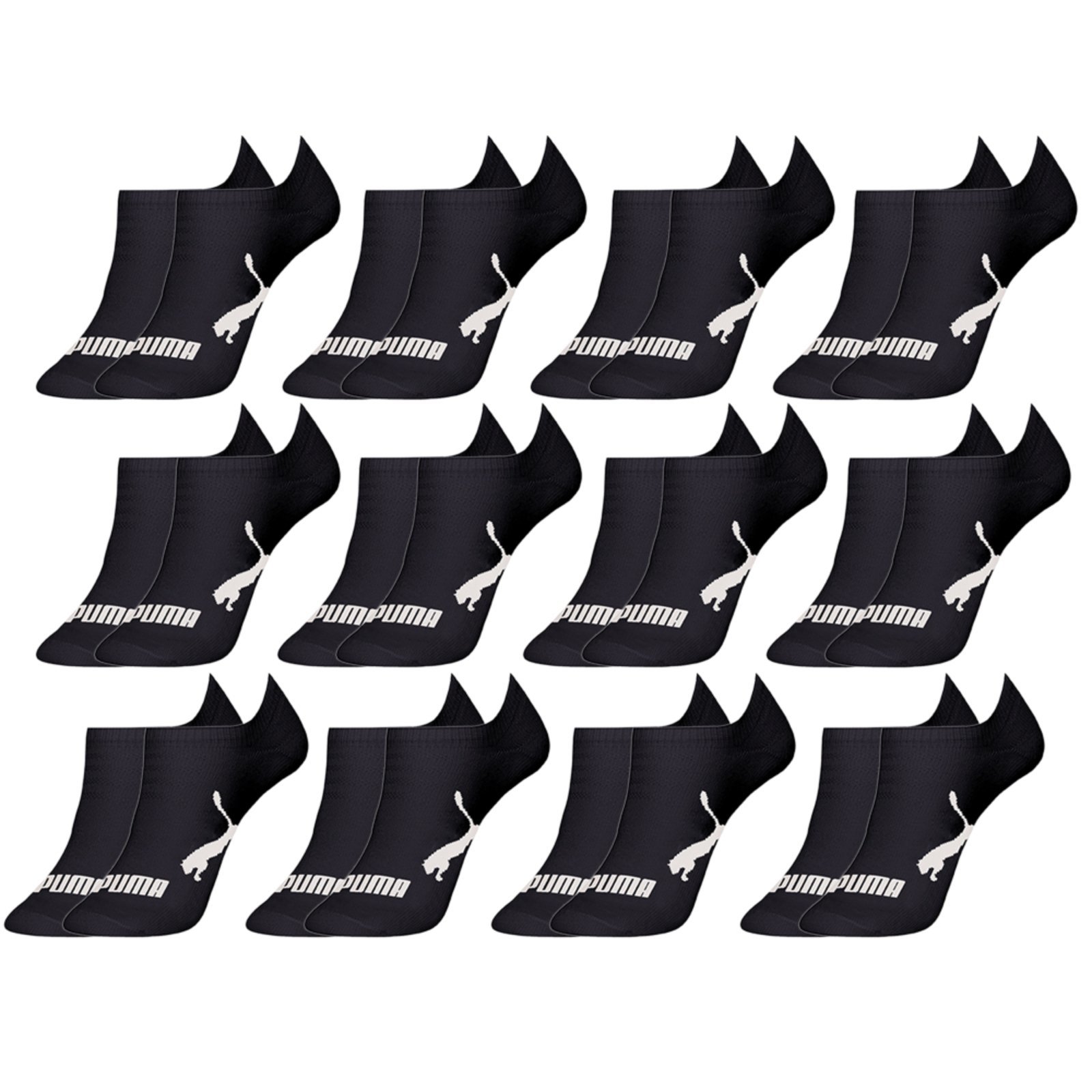 Kit 12 Meias Sapatilha Algodu00e3o Masculina Puma Preto