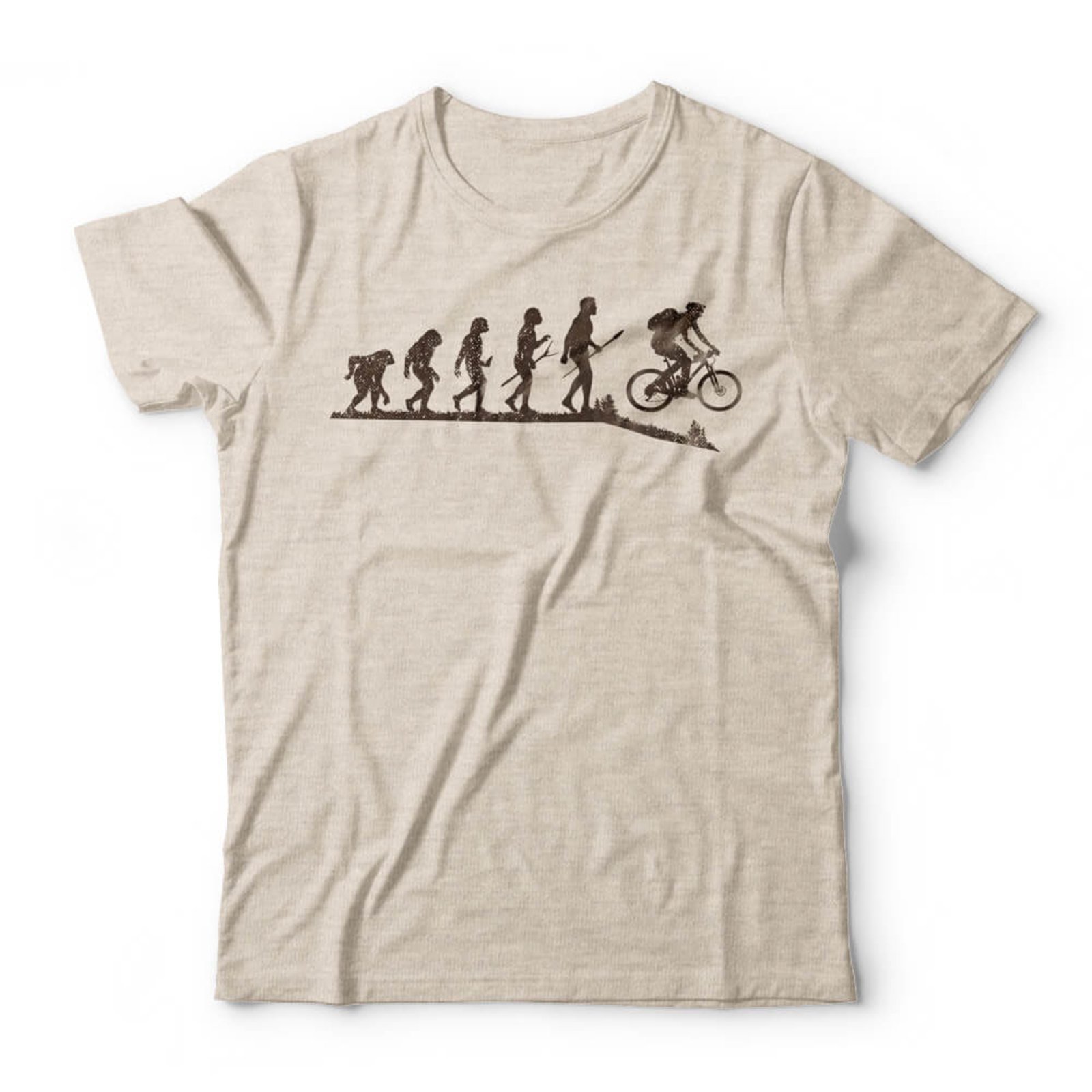 Camiseta Bike Evolution – Mescla Banana – Casual – Studio Geek