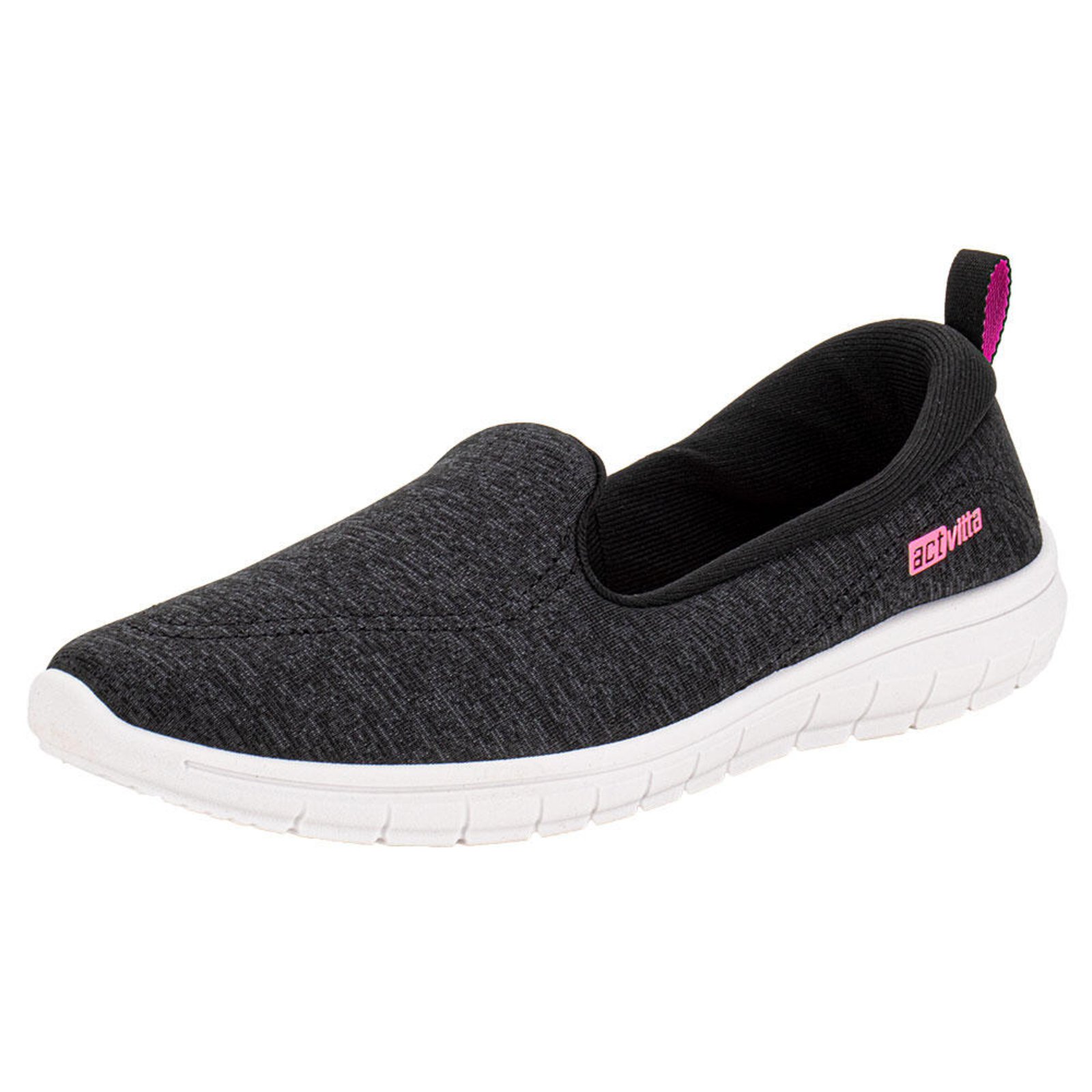 Tênis Feminino Slip On Actvitta 4828122 A0444828 Preto