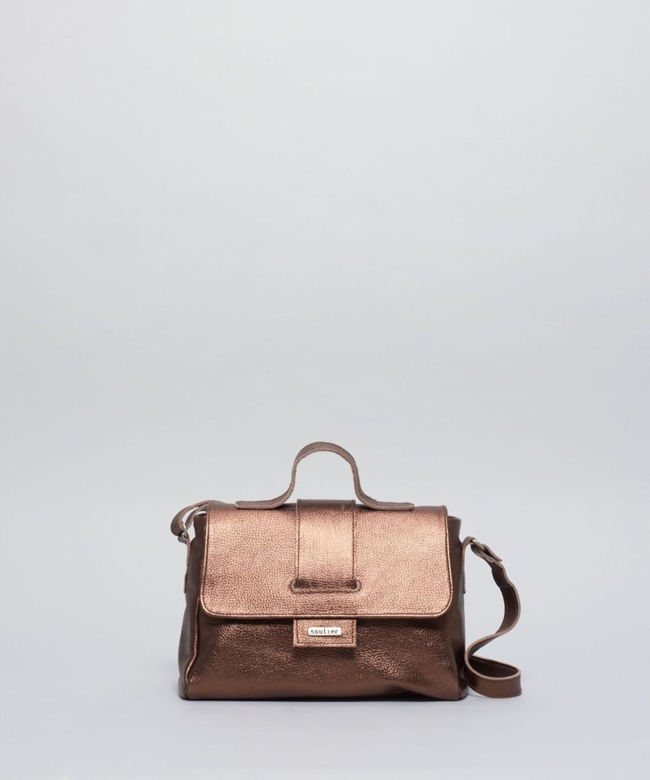 Bolsa m Couro Giulia - Bronze u - bronze