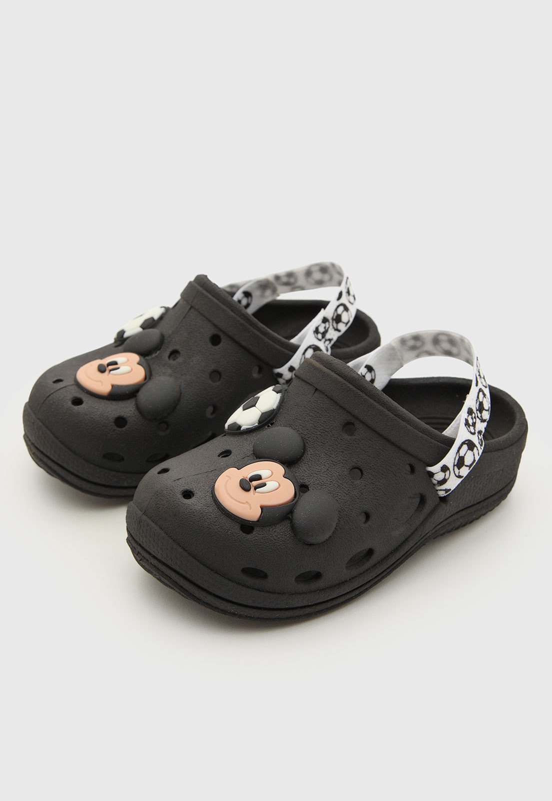 Infantil - Babuche Grendene Mickey Mouse Futebol Preta
