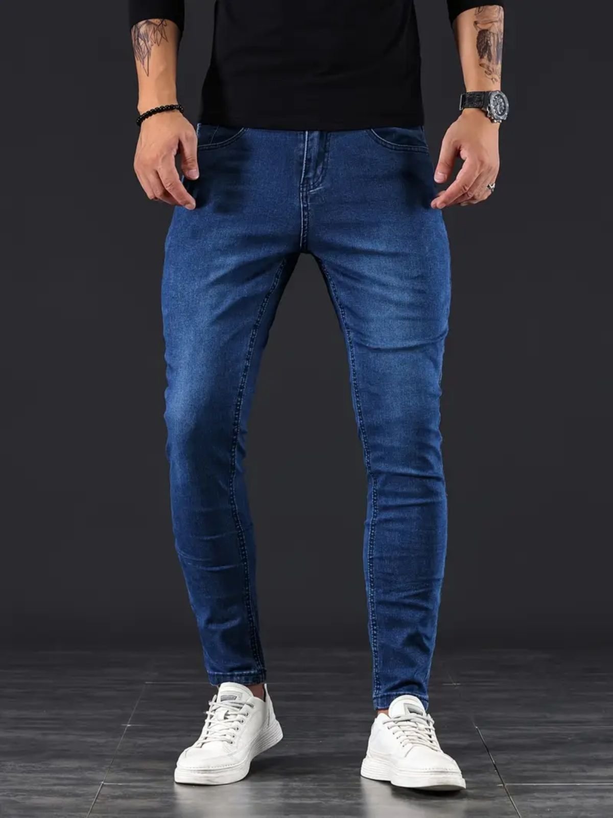 Calça Jeans Masculina Skinny Azul – KOVALI Casual e Confortavel